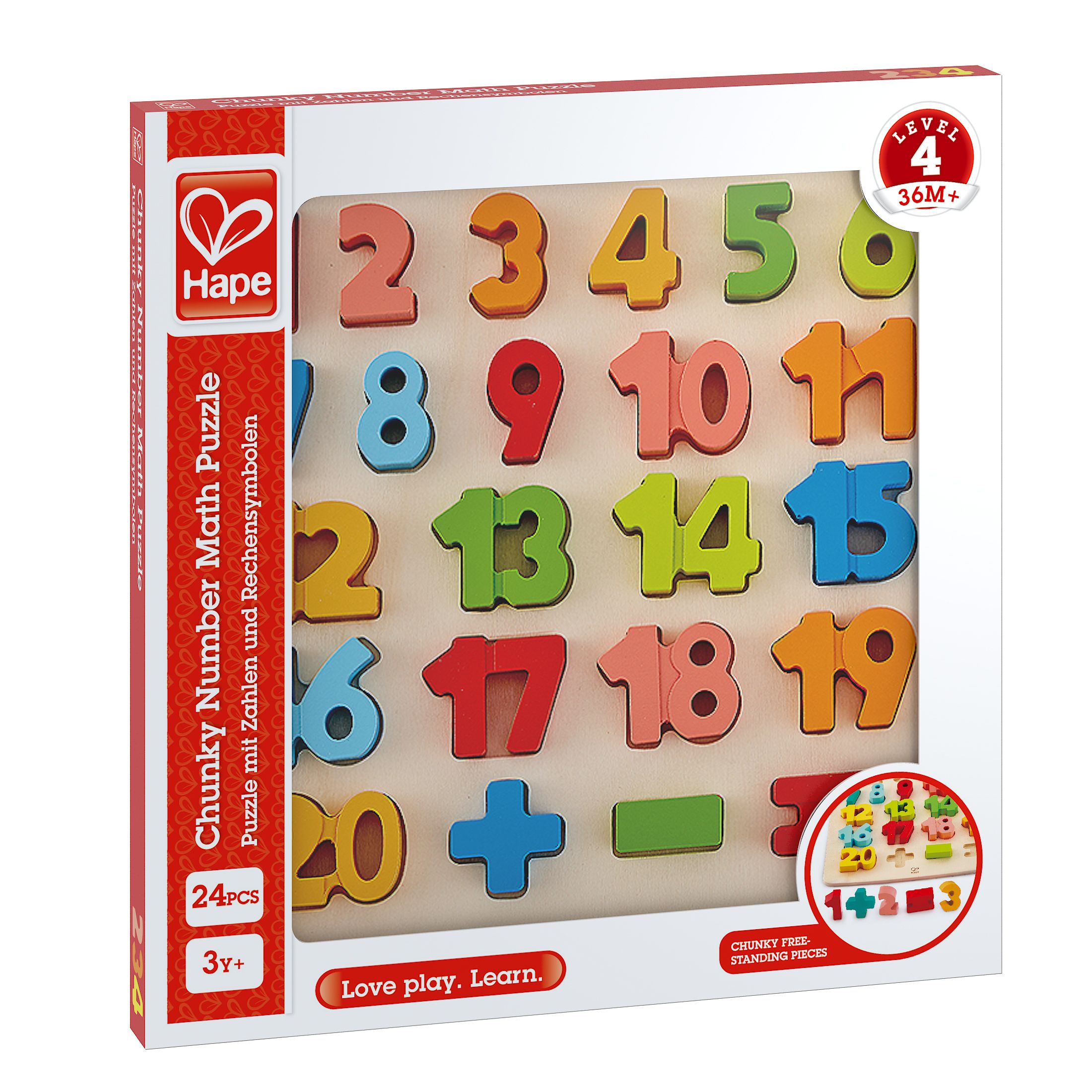 Hape Puzzle mit Zahlen und Rechensymbolen 1 St