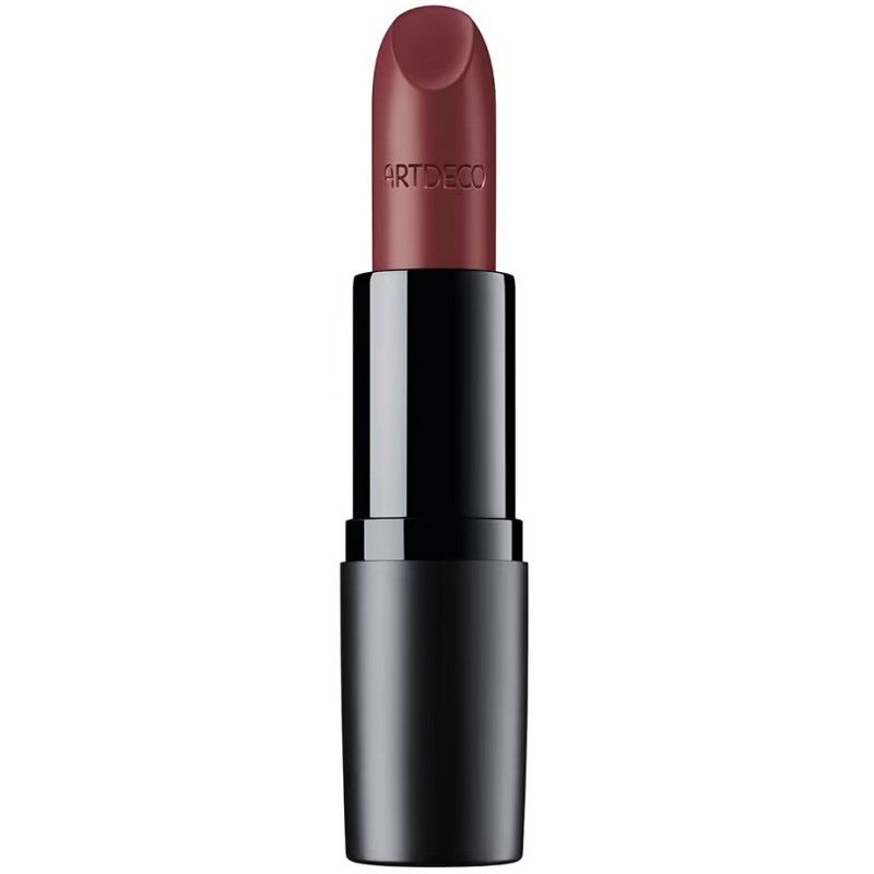 ARTDECO Lippenstift in dunklem Rosaton mit schwarzem Schaft.