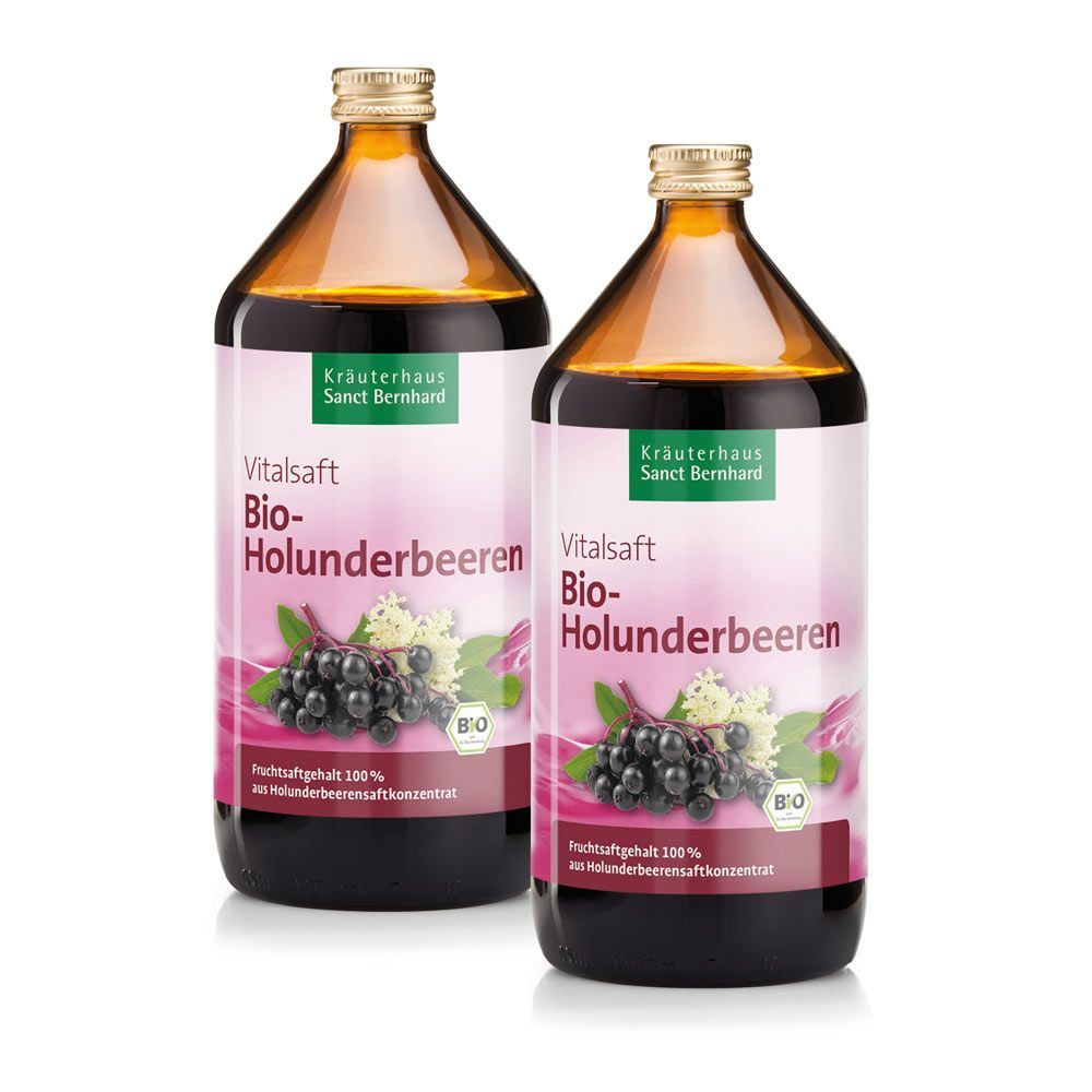 Sanct Bernhard Bio-Holunderbeeren-Vitalsaft 1000 ml Saft