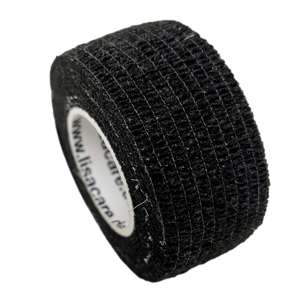 LisaCare Fingerpflaster - Schwarz - 2,5cm x 4,5m