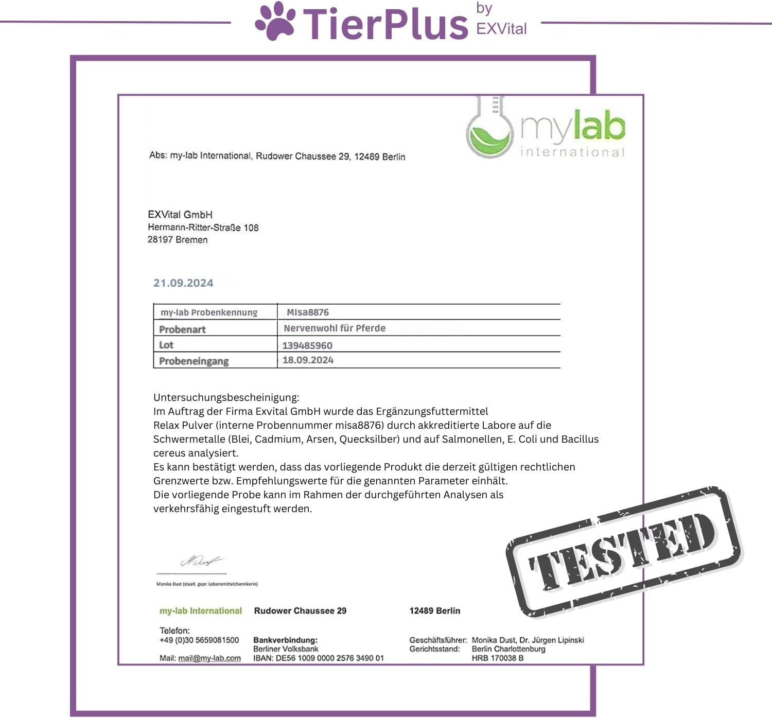 TierPlus® Nervenwohl Relax Pulver für Pferde