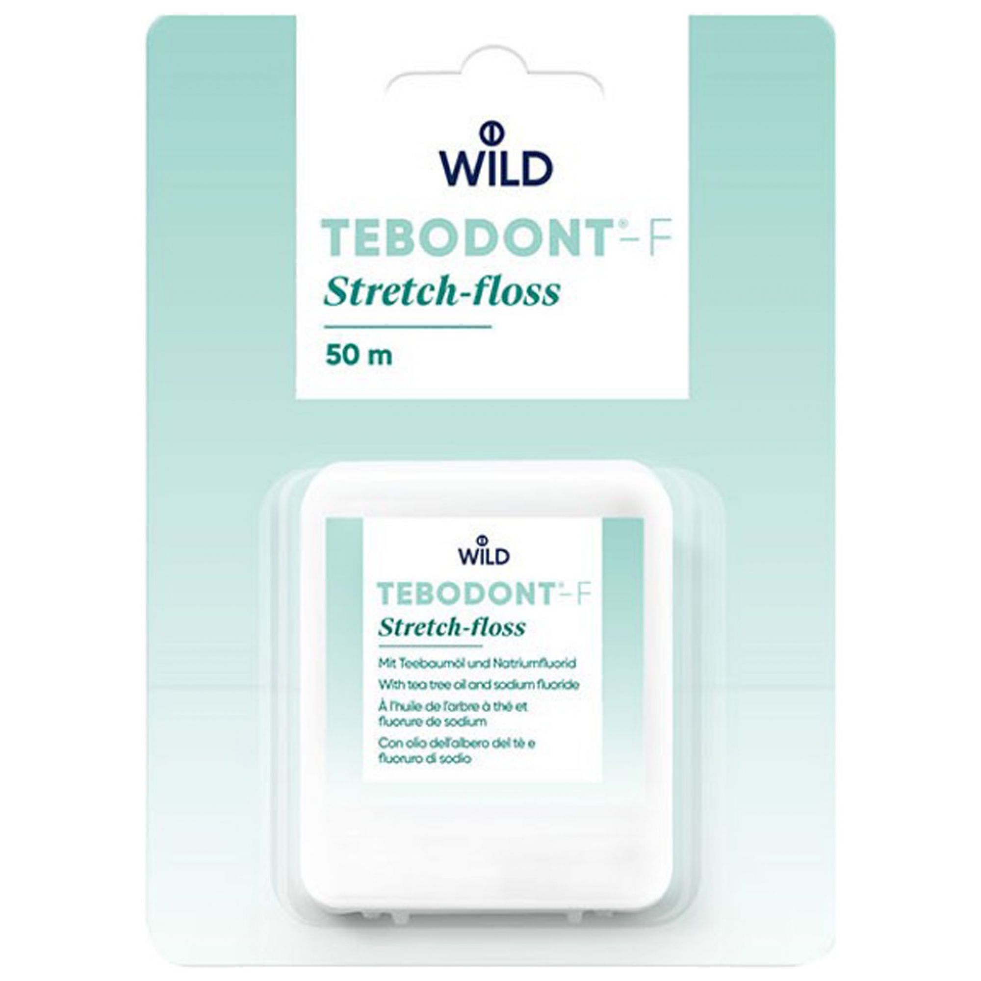 Wild Tebodont -F Stretch-Floss Zahnseide 50 m 11x8x2 cm