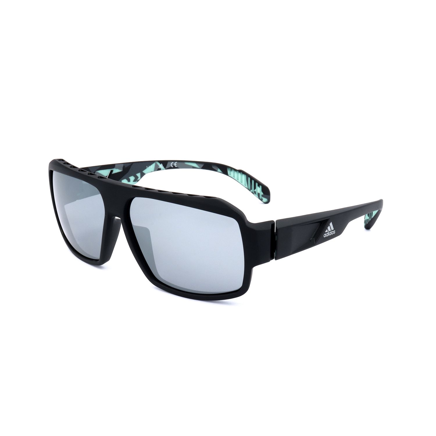 Adidas occhiali da sole unisex SP0026 black mottled green