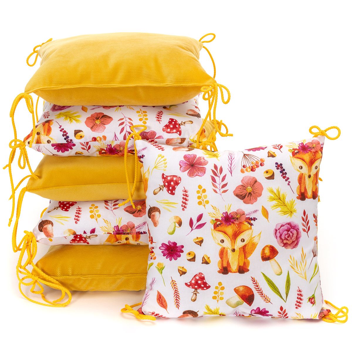T-Tomi Kissen-Bettumrandung Foxes 6 St Kissen