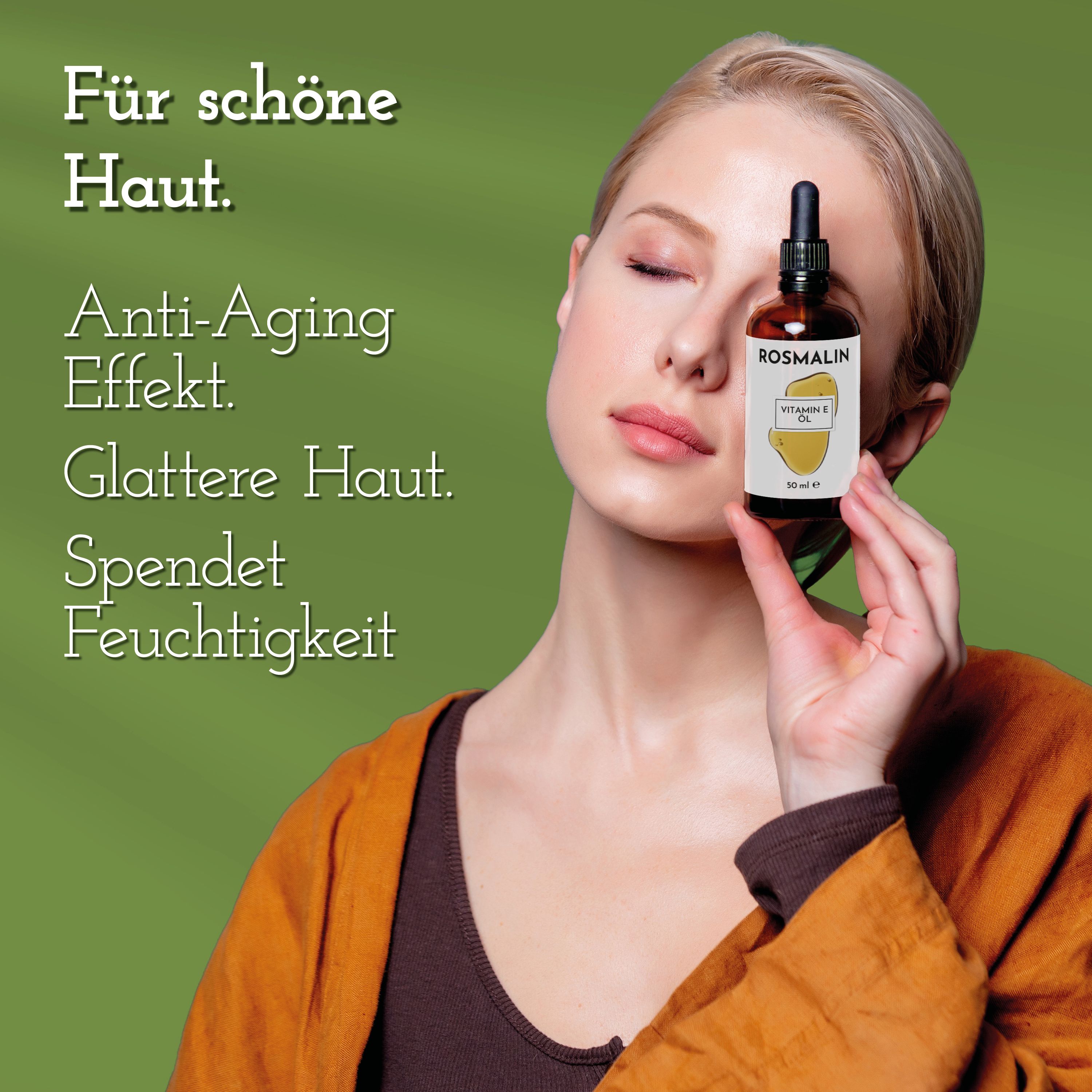 Rosmalin® Vitamin E Öl - Gesichtsöl - Anti Aging - Anti Falten