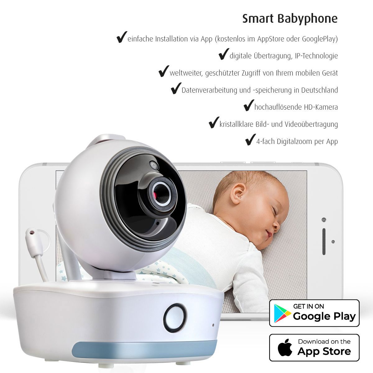 reer IP BabyCam Move Smart-Babyphone