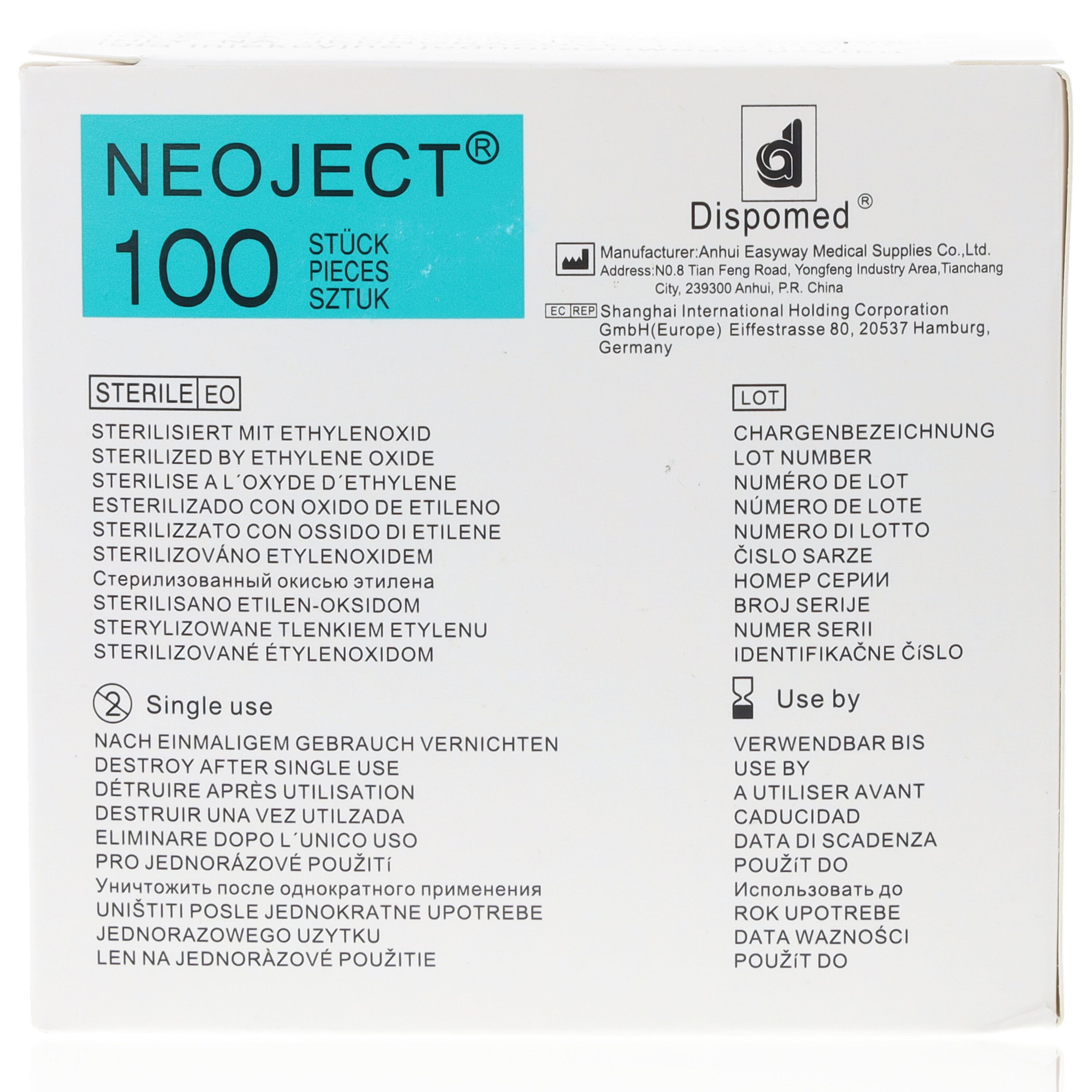 NEOJECT Kanüle Nr. 12 schwarz 22G 0,70 x 30mm