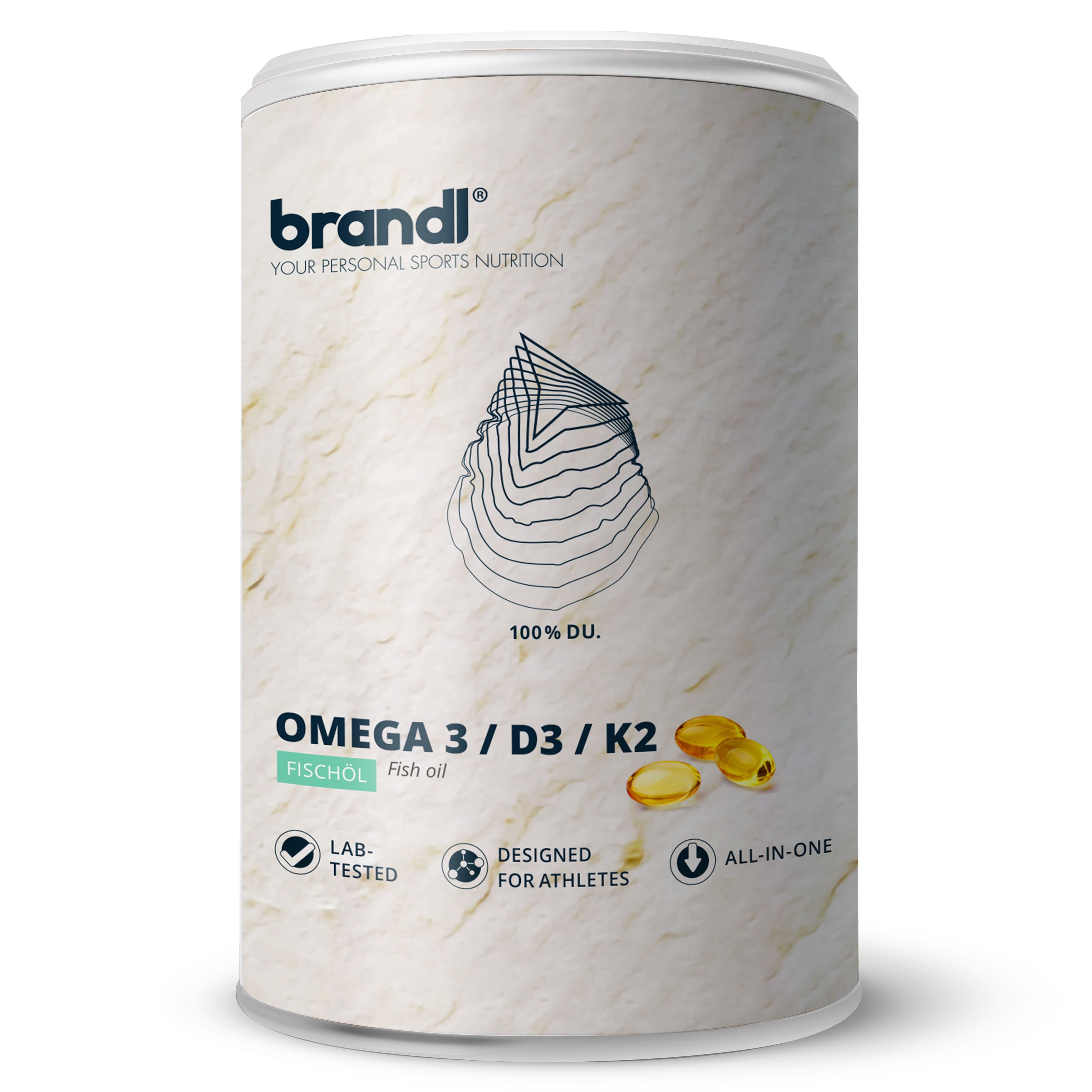 brandl® Omega 3 D3 K2 Kapseln mit Premium Fischöl Omega 3 EPA DHA