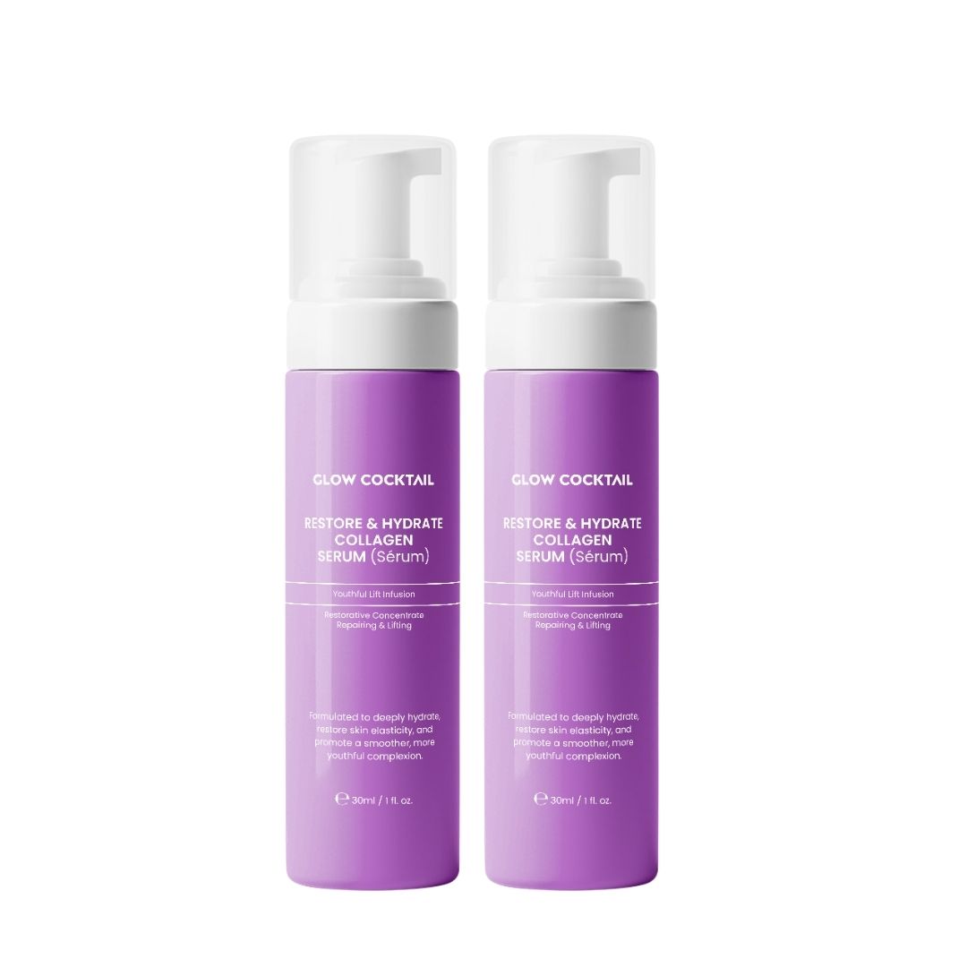 Glow Cocktail Duo di siero al collagene ripristinante e idratante