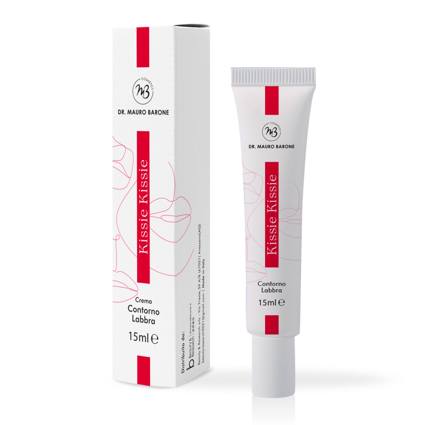Dr Mauro Barone Cosmetics Kissie Kissie Crema contorno labbra