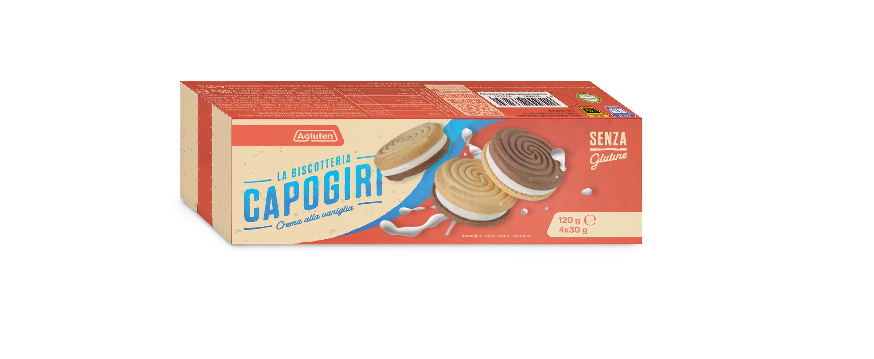 Capogiri crema alla vaniglia 120g - Agluten