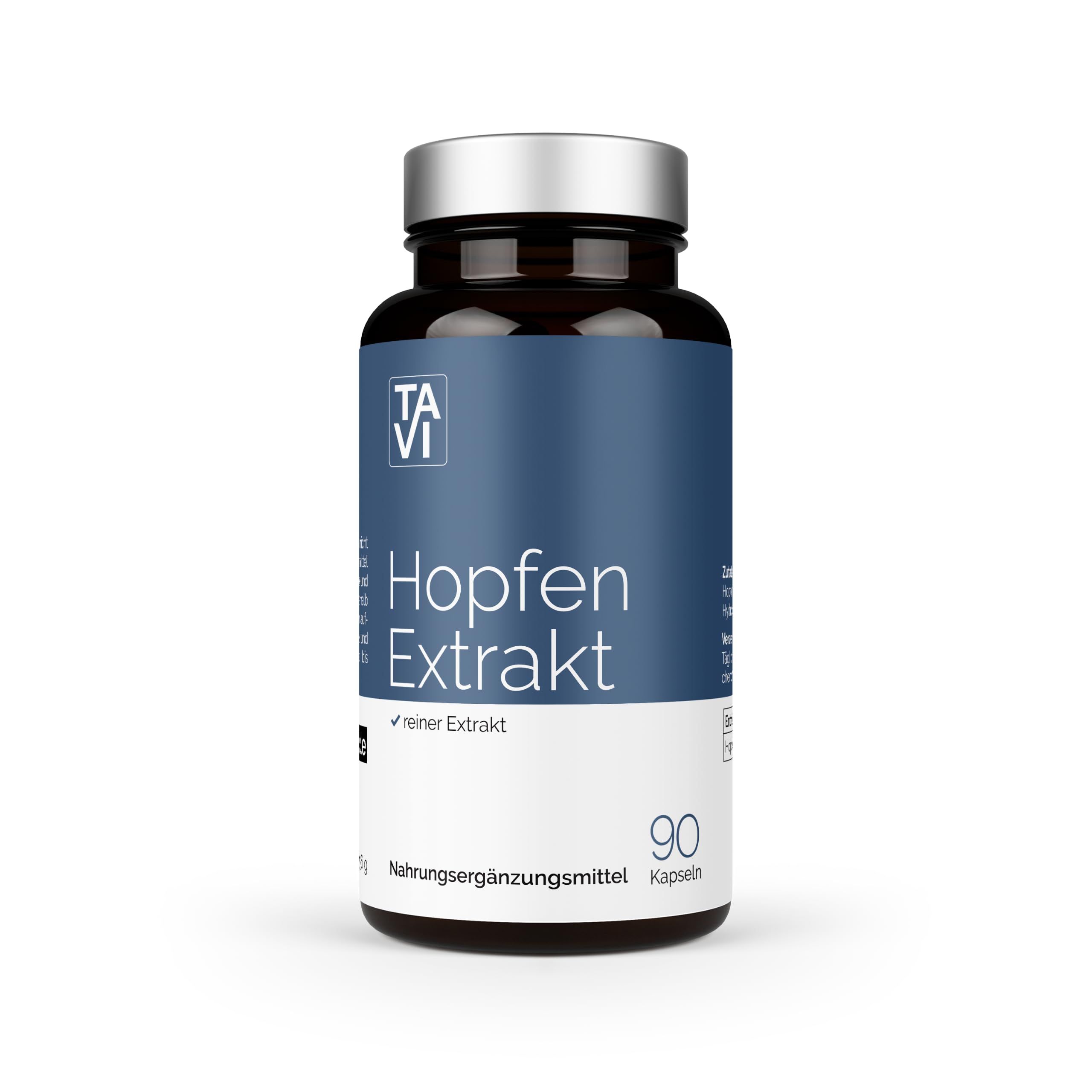 TAVI® Hopfen Extrakt Kapseln (Humulus lupulus, Hopfenzapfen / Hopfenblüten)