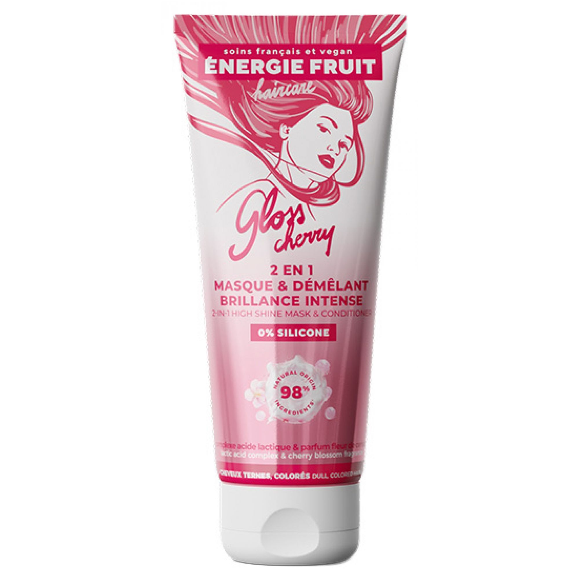 Energie Fruit 2in1 Intensiv-Glanz-Maske & Entwirrungsspray 7,7x5x18,7 cm