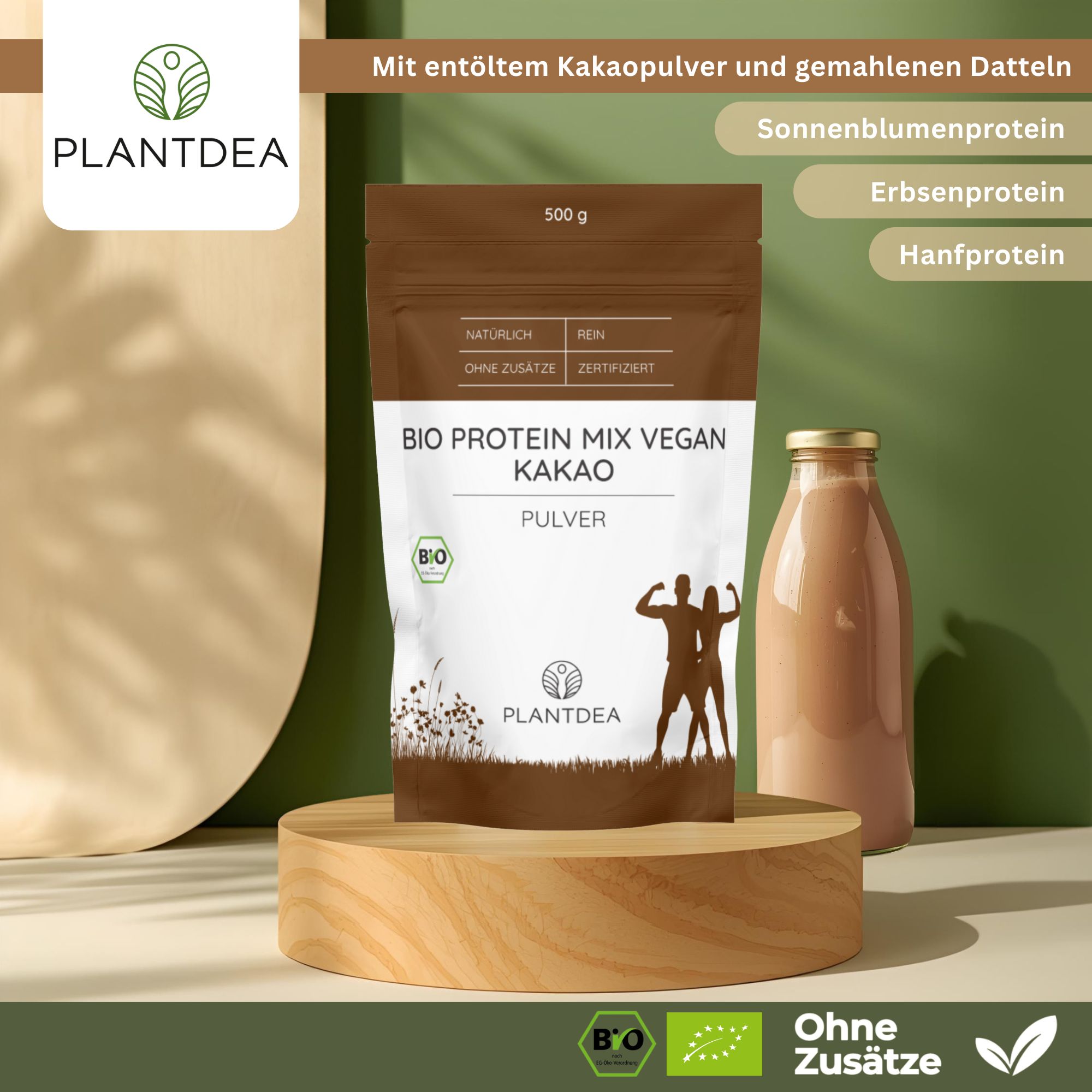 PlantDEA Bio Protein Mix vegan Kakao