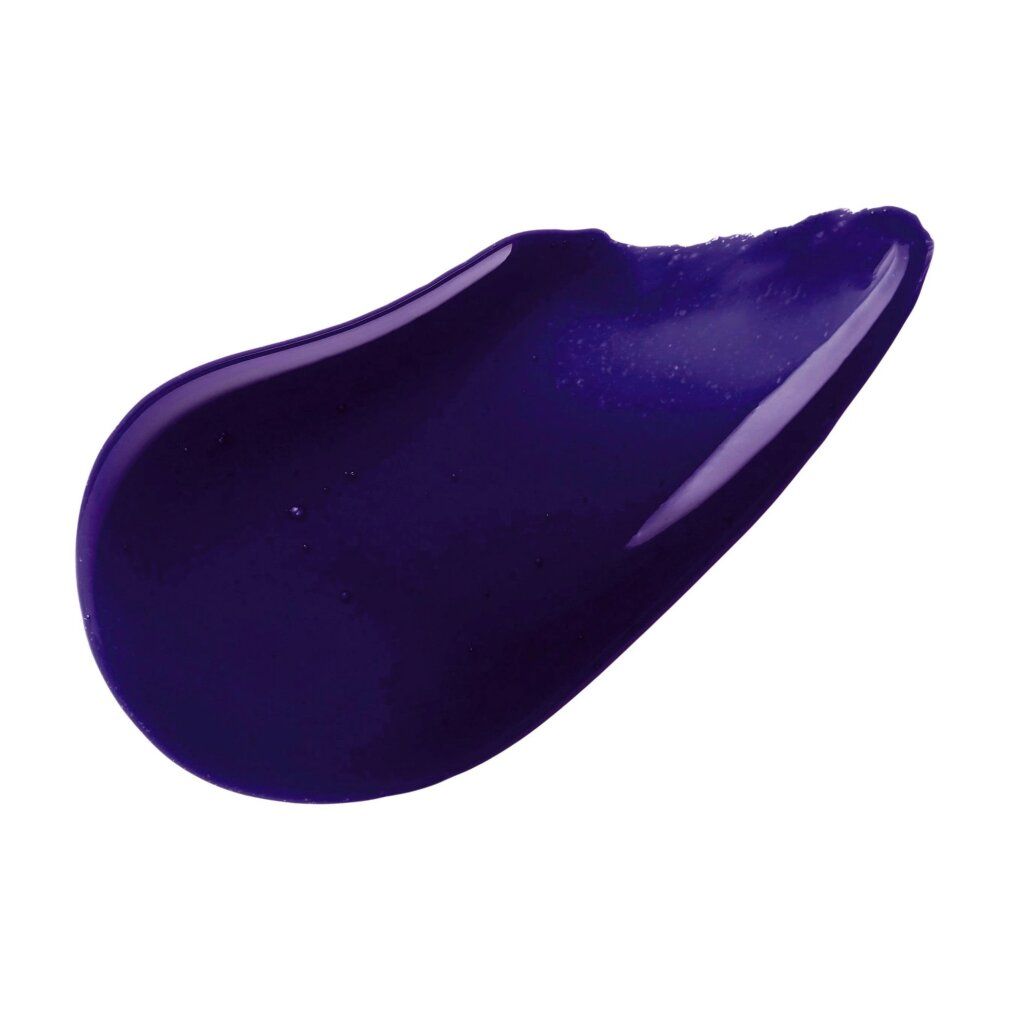 Klecks lila Flüssigkeit. Keine Beschriftung.