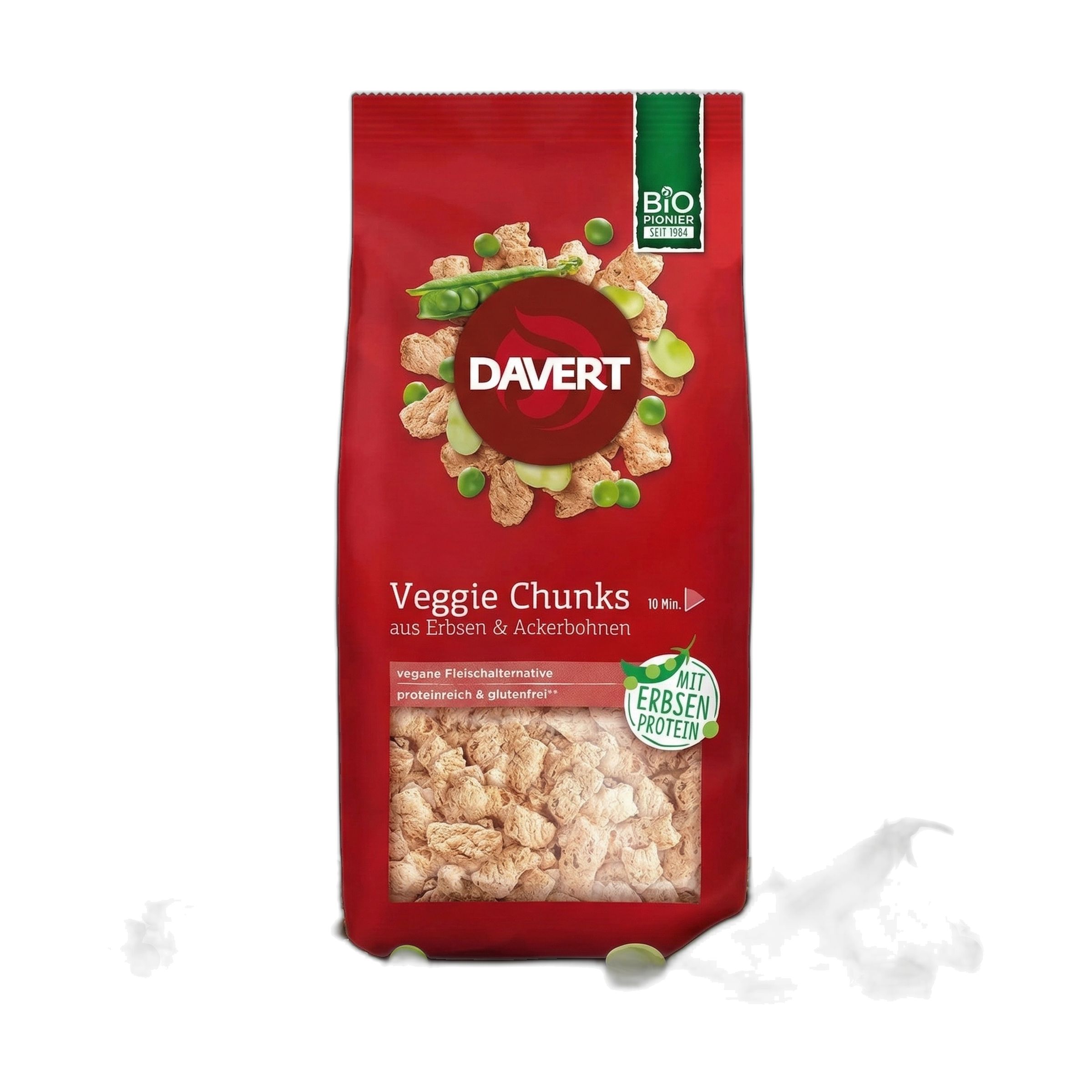 Davert Veggie Chunks mit Erbsenprotein