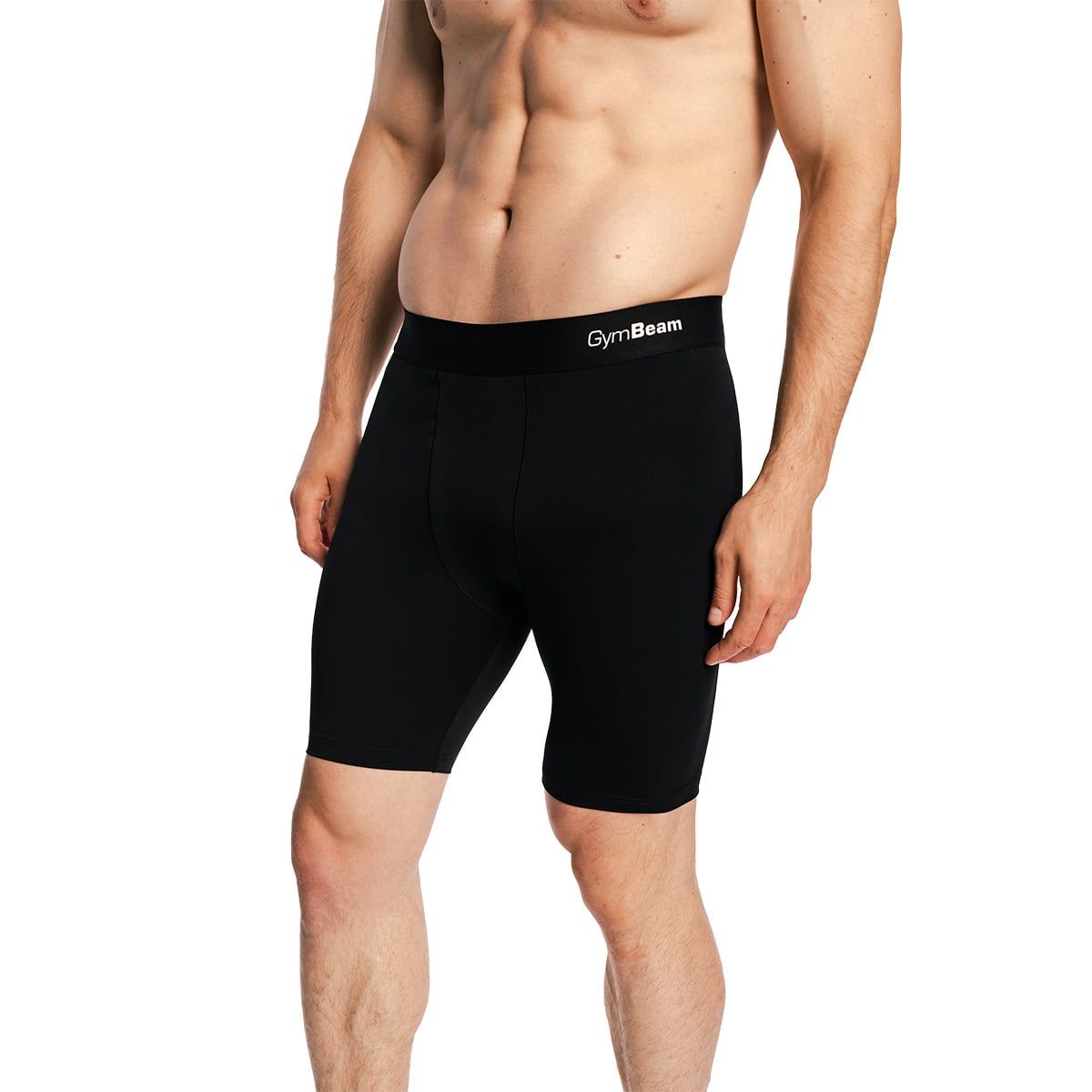 GymBeam Shorts Herren slim Combat mit Gummizug in Schwarz