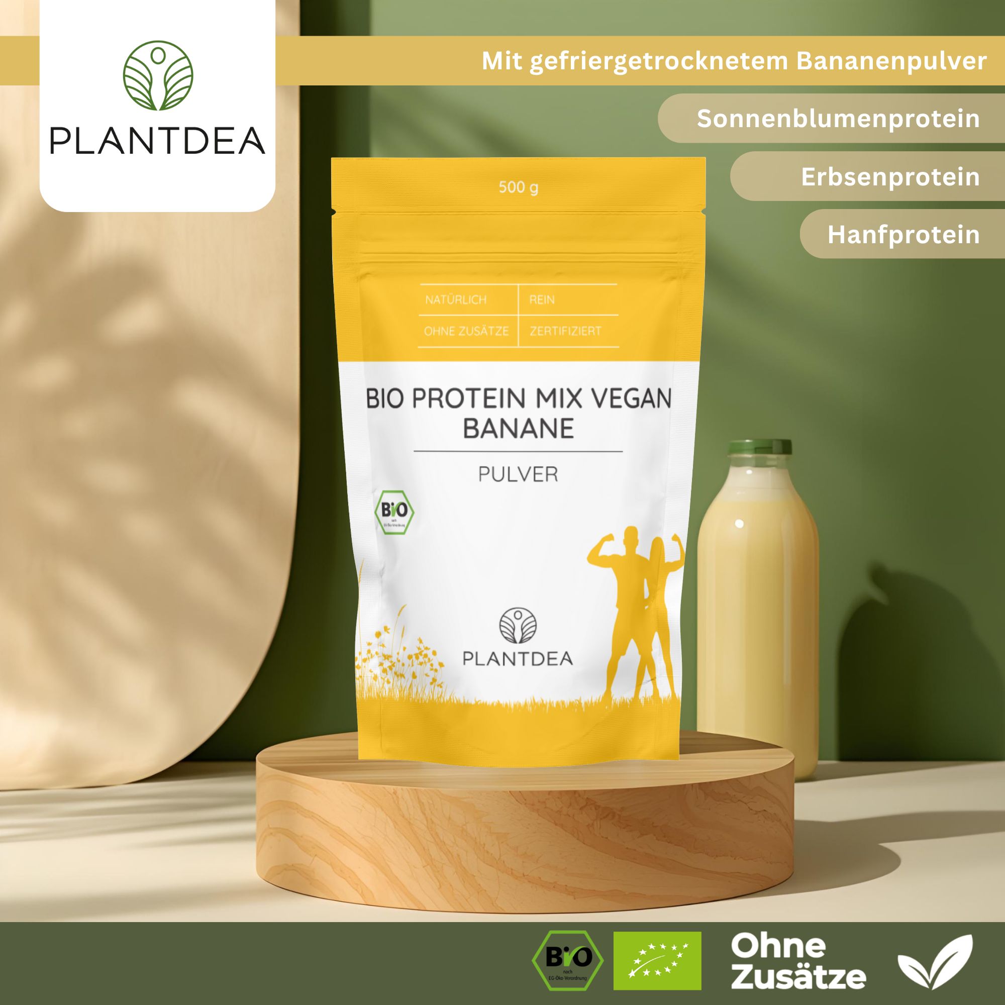PlantDEA Protein Mix vegan Banane