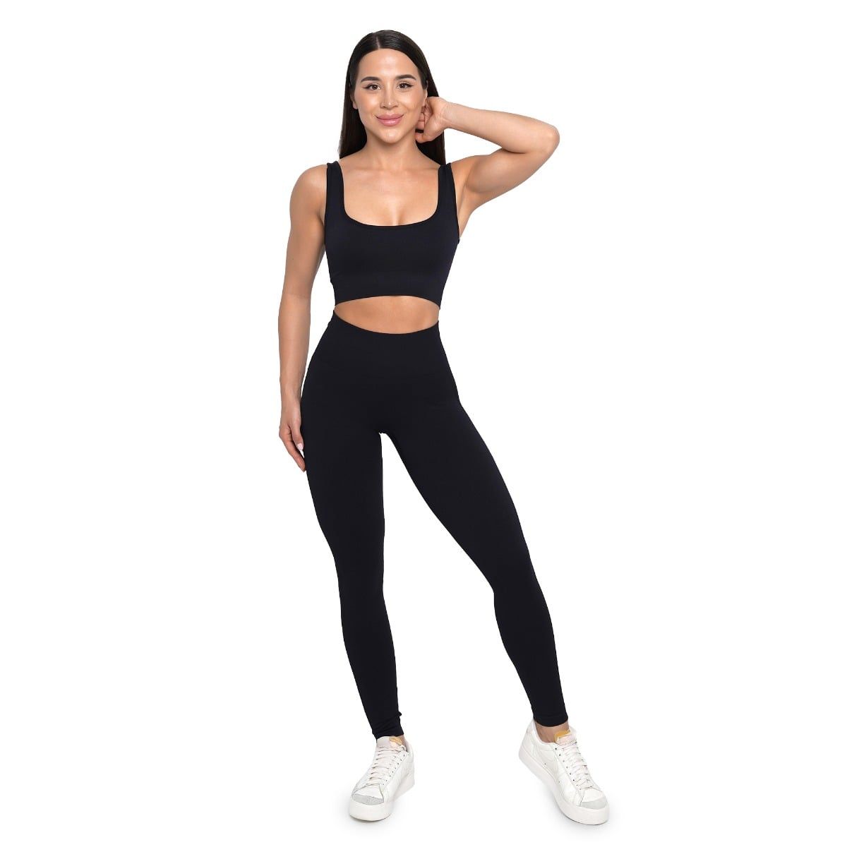 GymBeam Leggings Damen nahtlos mit hoher Taille LIFT Schwarz