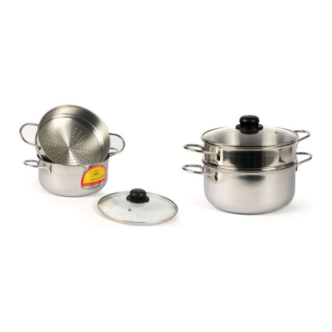 Montini 740vbe Set Vapore Inox Induzione 24cm Daisy