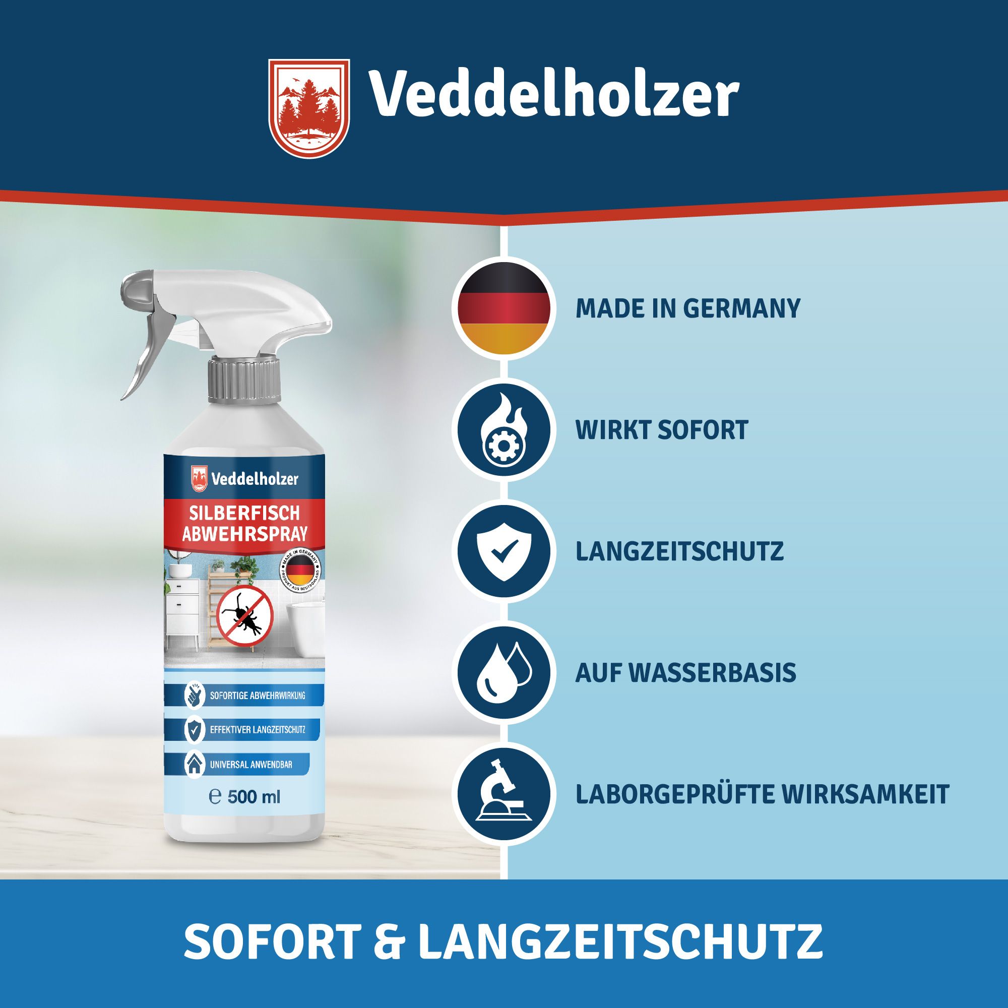 Veddelholzer Papier- & Silberfisch Abwehrspray