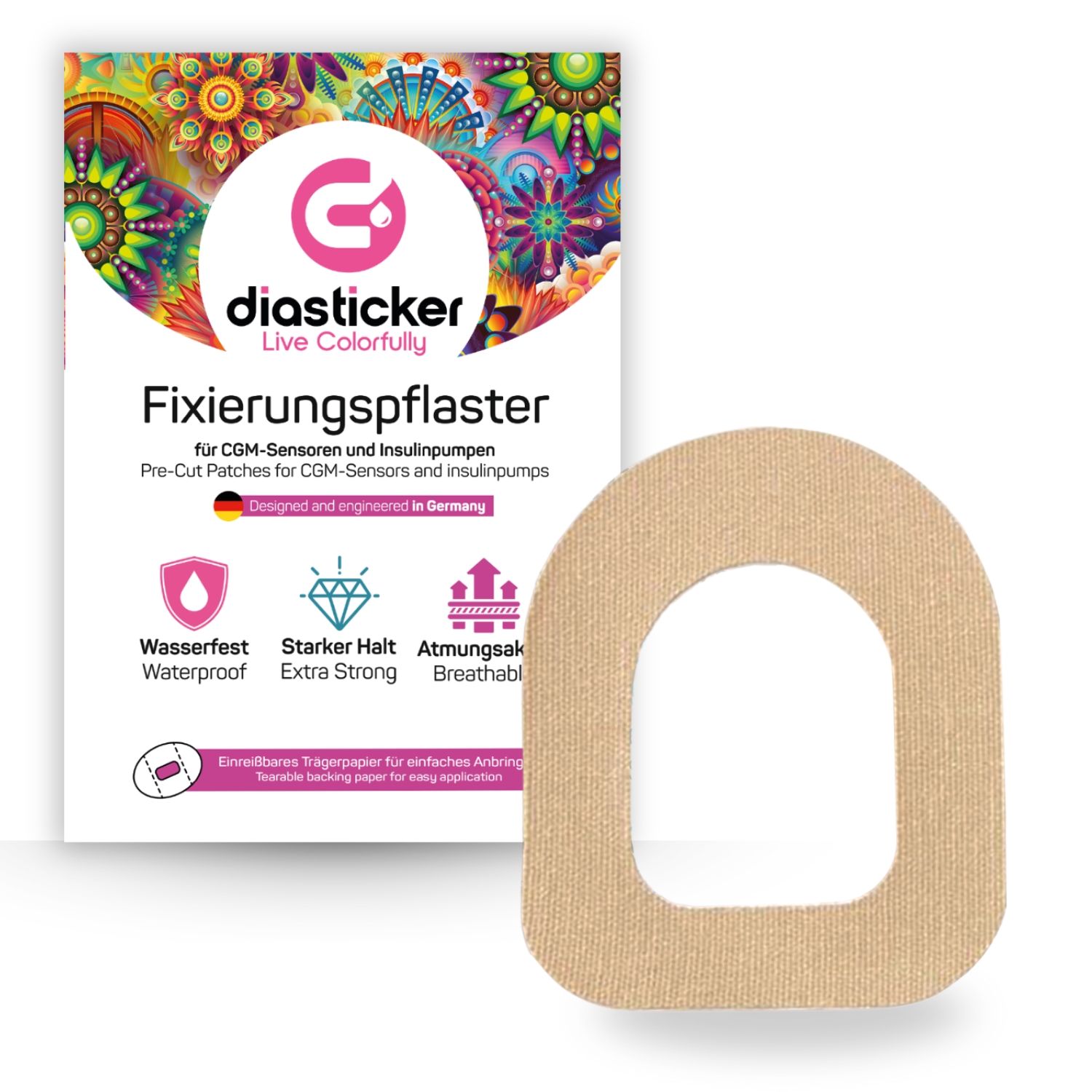 Diasticker® Omnipod Fixierpflaster 'Beige' 10 St