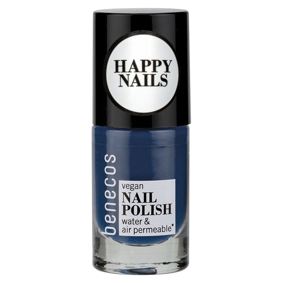 Benecos Nagellack in Nordic Blue, vegan, wasser- und luftdurchlässig.