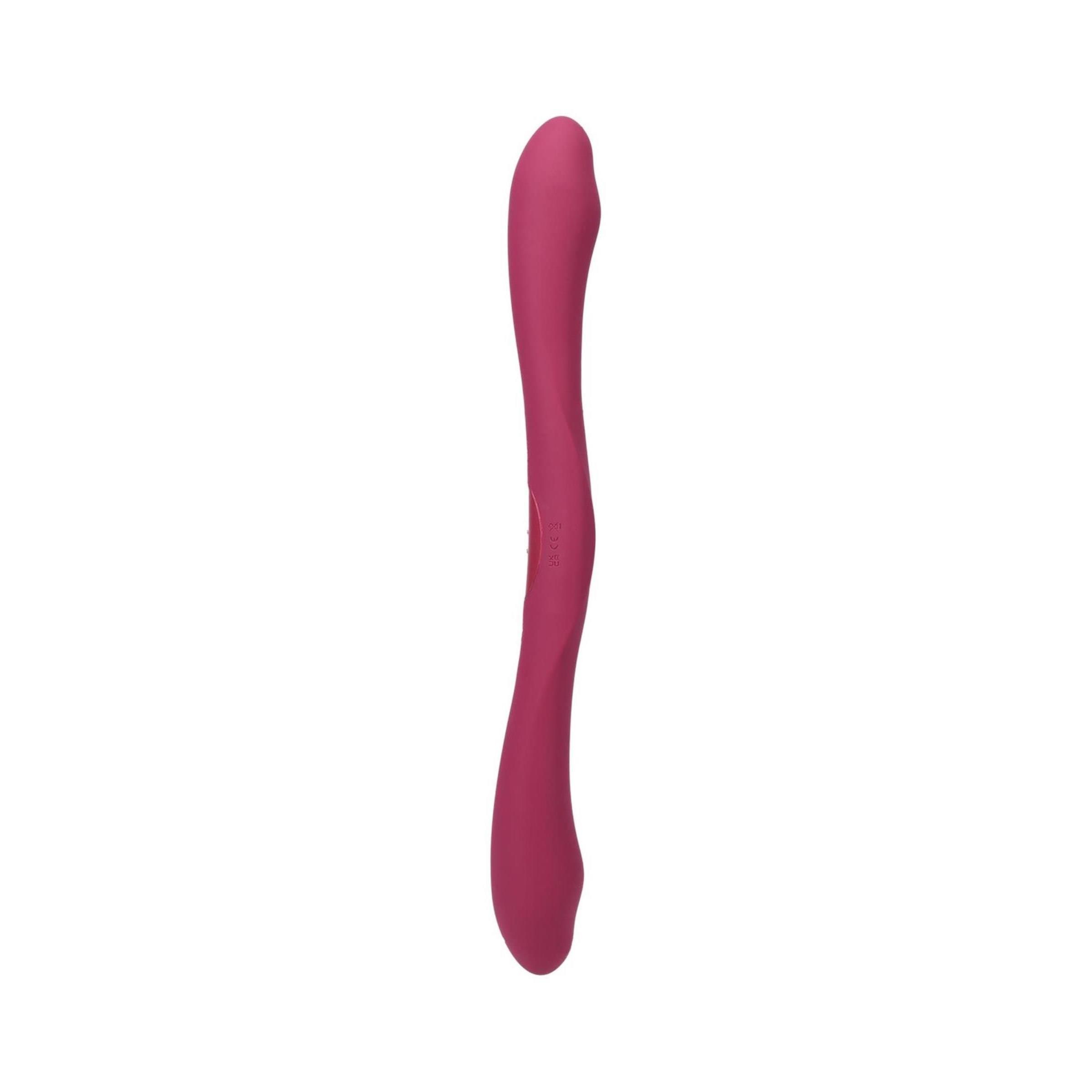 Doc Johnson - Duet - Double Ended Vibrator with Wireless Remote - Berry