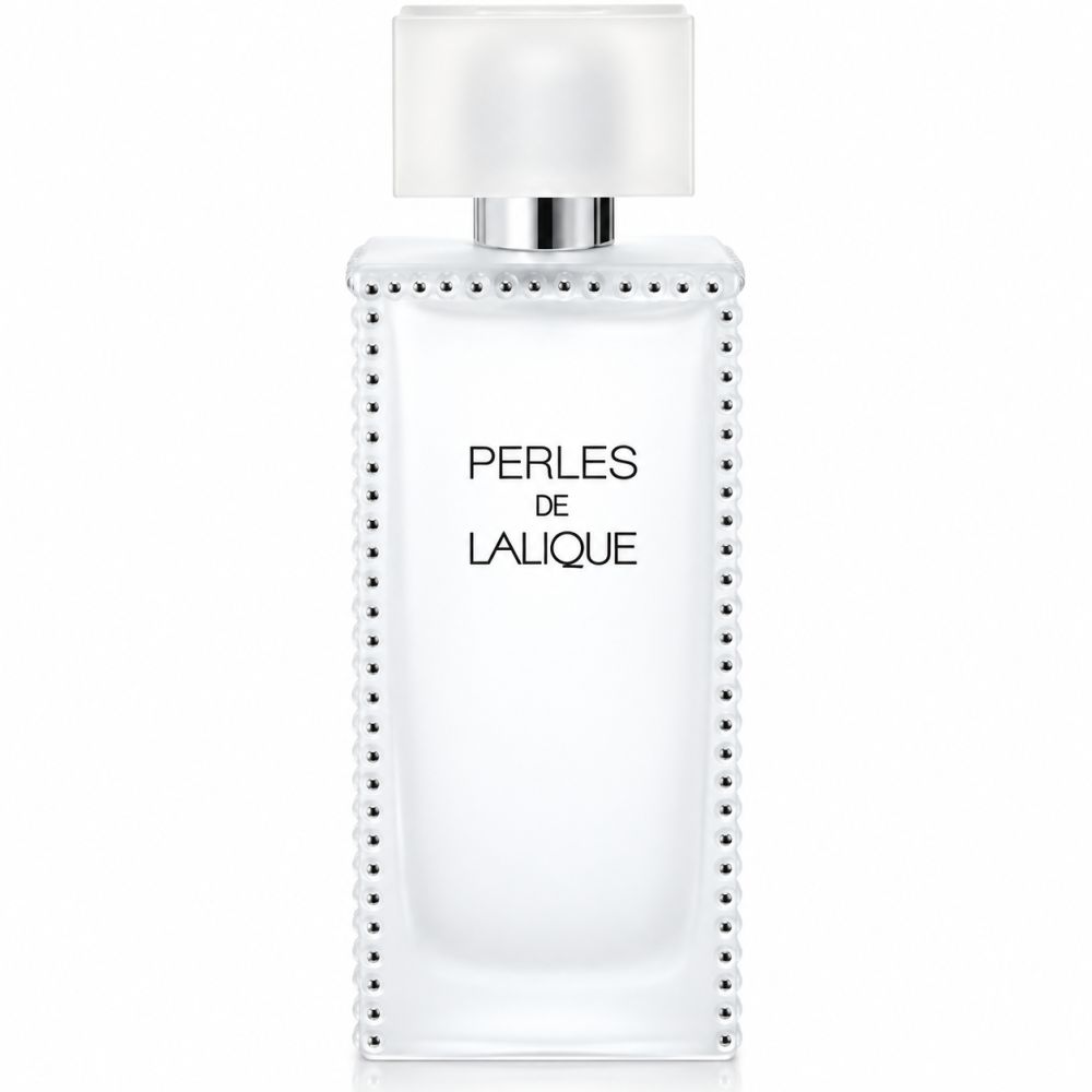 Perles de Lalique Eau de Parfum Flakon in mattweiß.