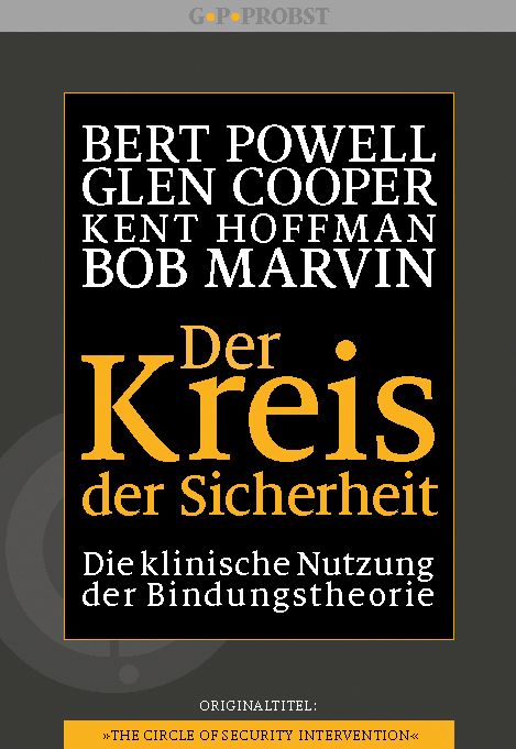 Buchcover mit Titel "Der Kreis der Sicherheit". Autoren: Bert Powell, Glen Cooper, Kent Hoffman, Bob Marvin. Verlag G+P Probst.