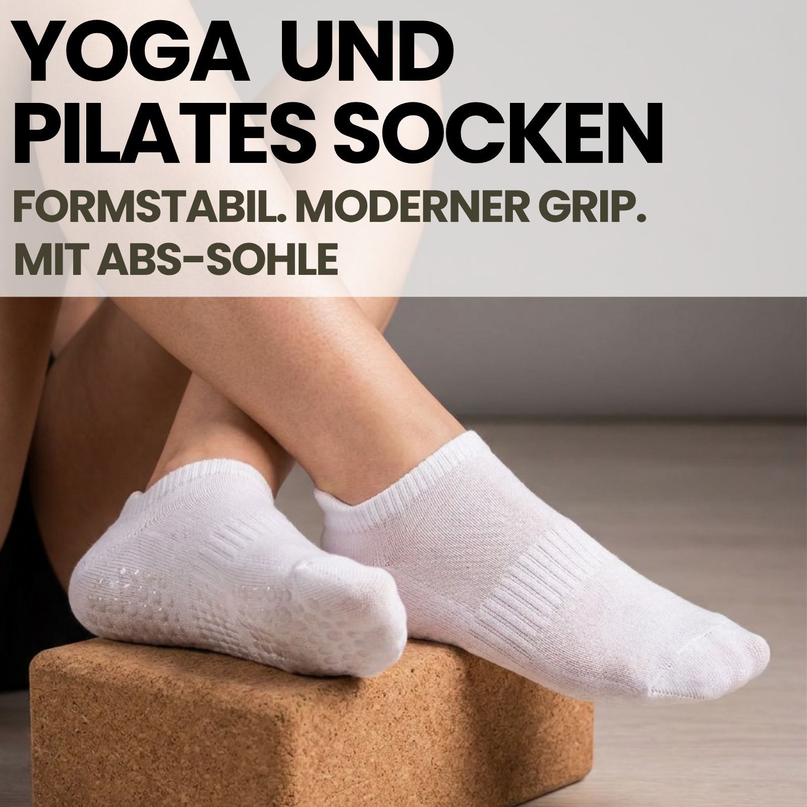 Yoga & Pilates Sportsneakersocken mit ABS-Sohle für Damen & Herren