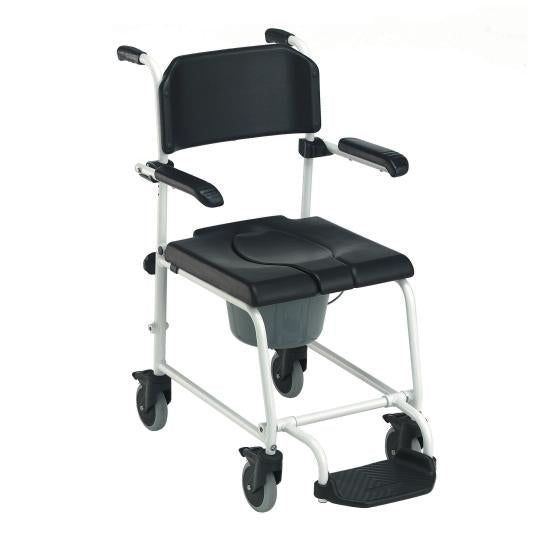 Invacare Duschrollstuhl Toilettenrollstuhl Toilettenstuhl INVACARE Cascade, mit 5 Zoll-Lenkrollen