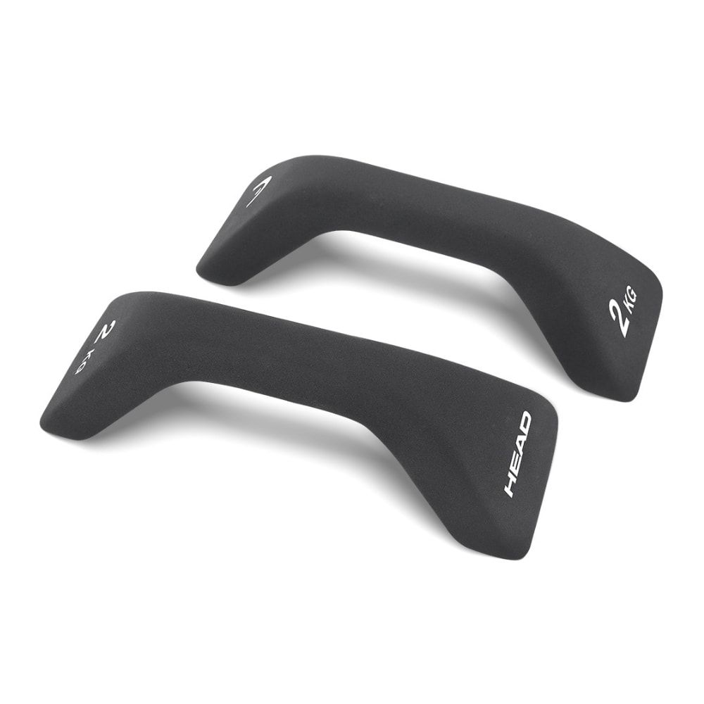 HEAD - Coppia manubri push-up dumbbell peso 2 kg grigi