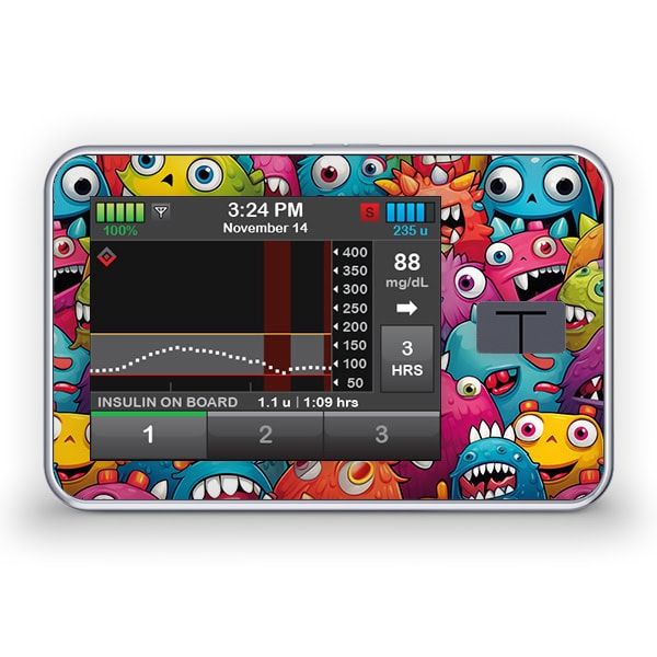 Diasticker® Tandem t:slim X2 Sticker 'Monster-Mania' 1 St