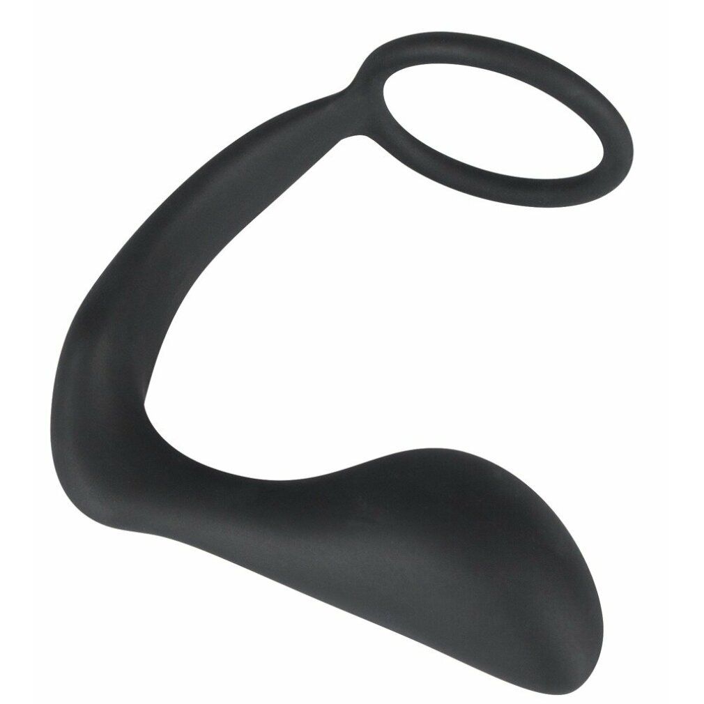 Penis-/Hodenring mit Analplug von Black Velvets