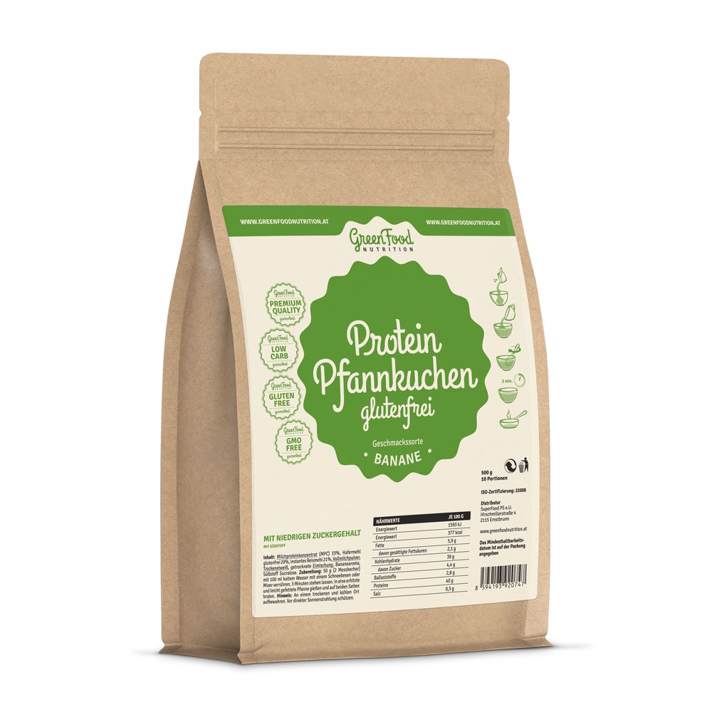 GreenFood Nutrition Protein Pfannkuchen glutenfrei Banane