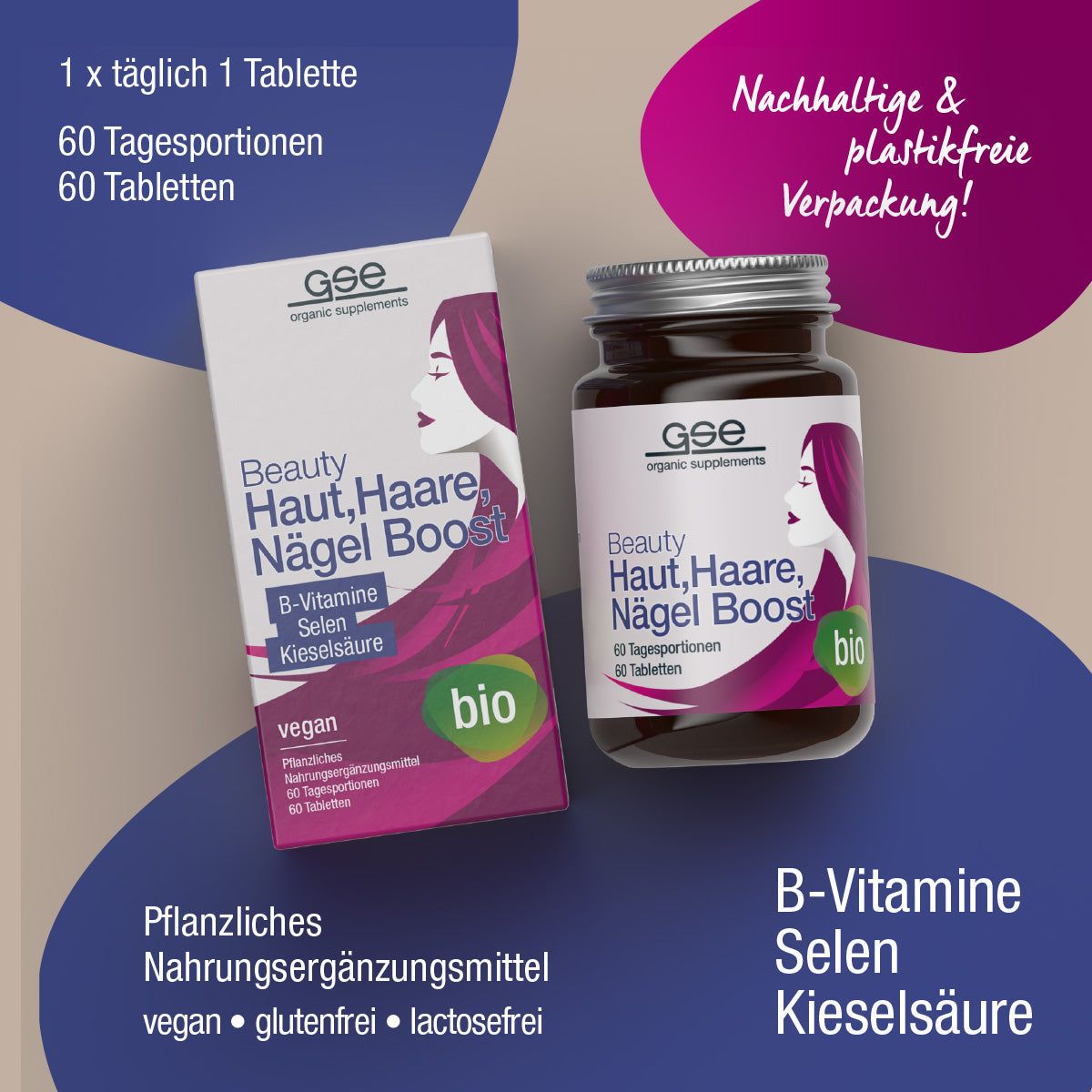 GSE Beauty Haut, Haare, Nägel Boost (Bio)