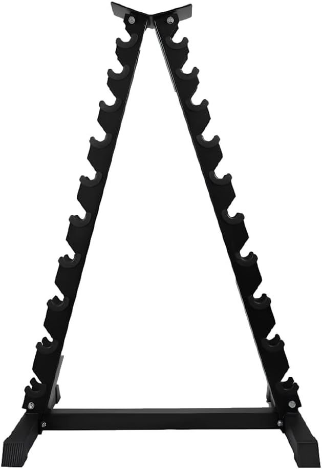 FFitness Supporto Manubri a Piramide Rastrelliera Porta Pesi Palestra in Acciaio FF