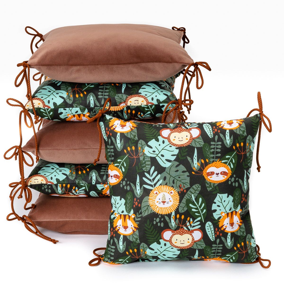 T-Tomi Kissen-Bettumrandung Jungle 6 St Kissen
