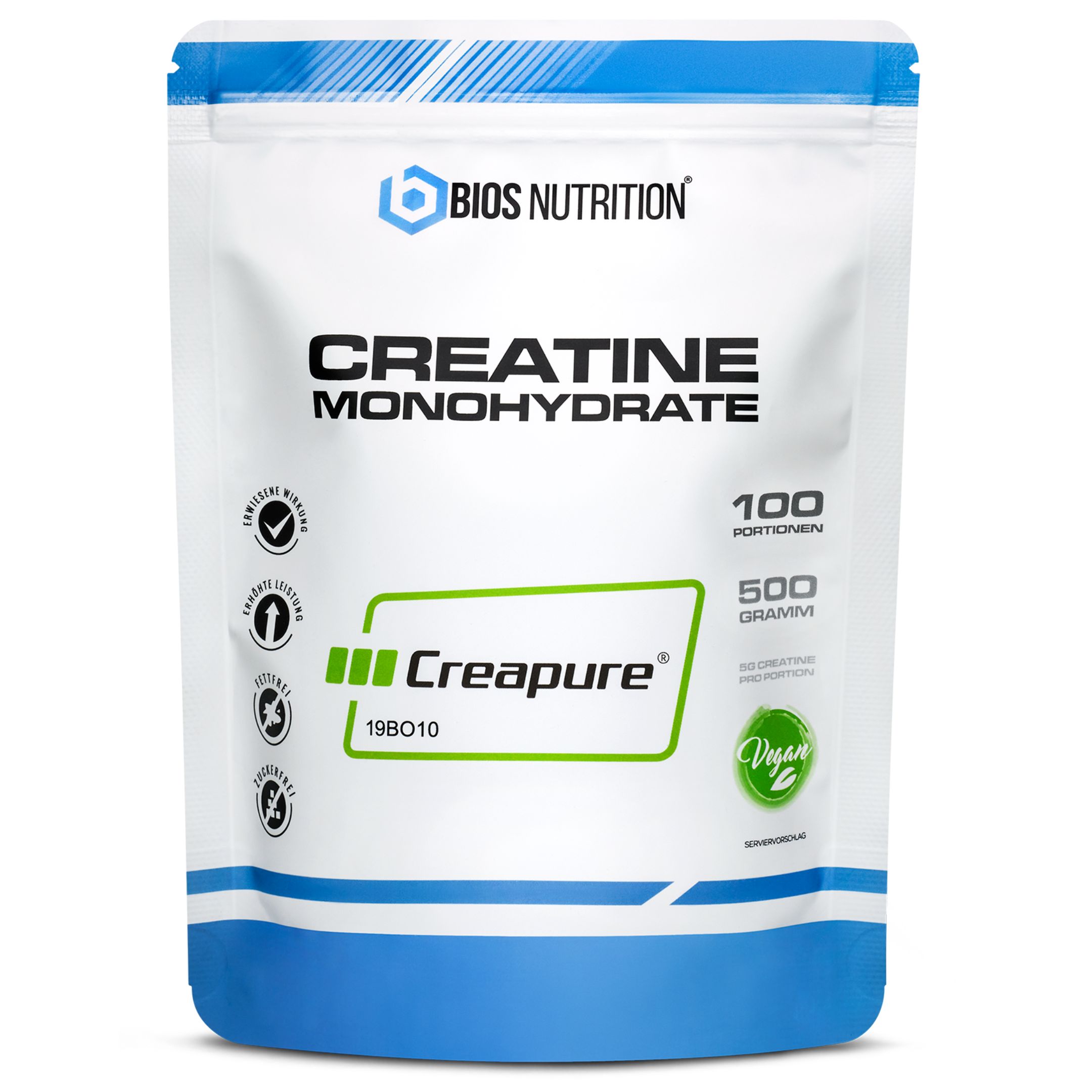 Bios Nutrition Creatin Monohydrat Pulver Reinstes Creapure G