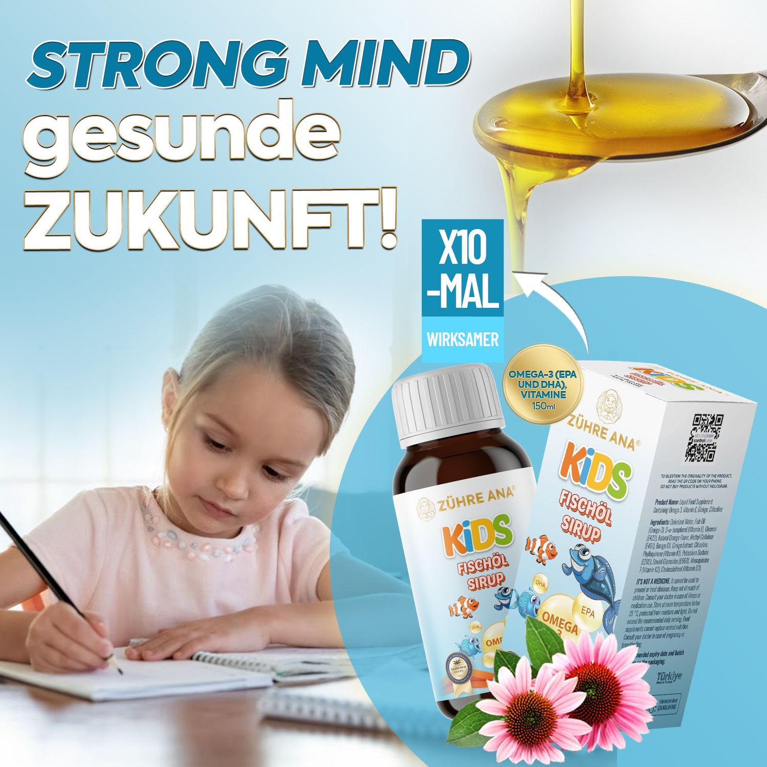 Zühre Ana Kids Fischöl Sirup