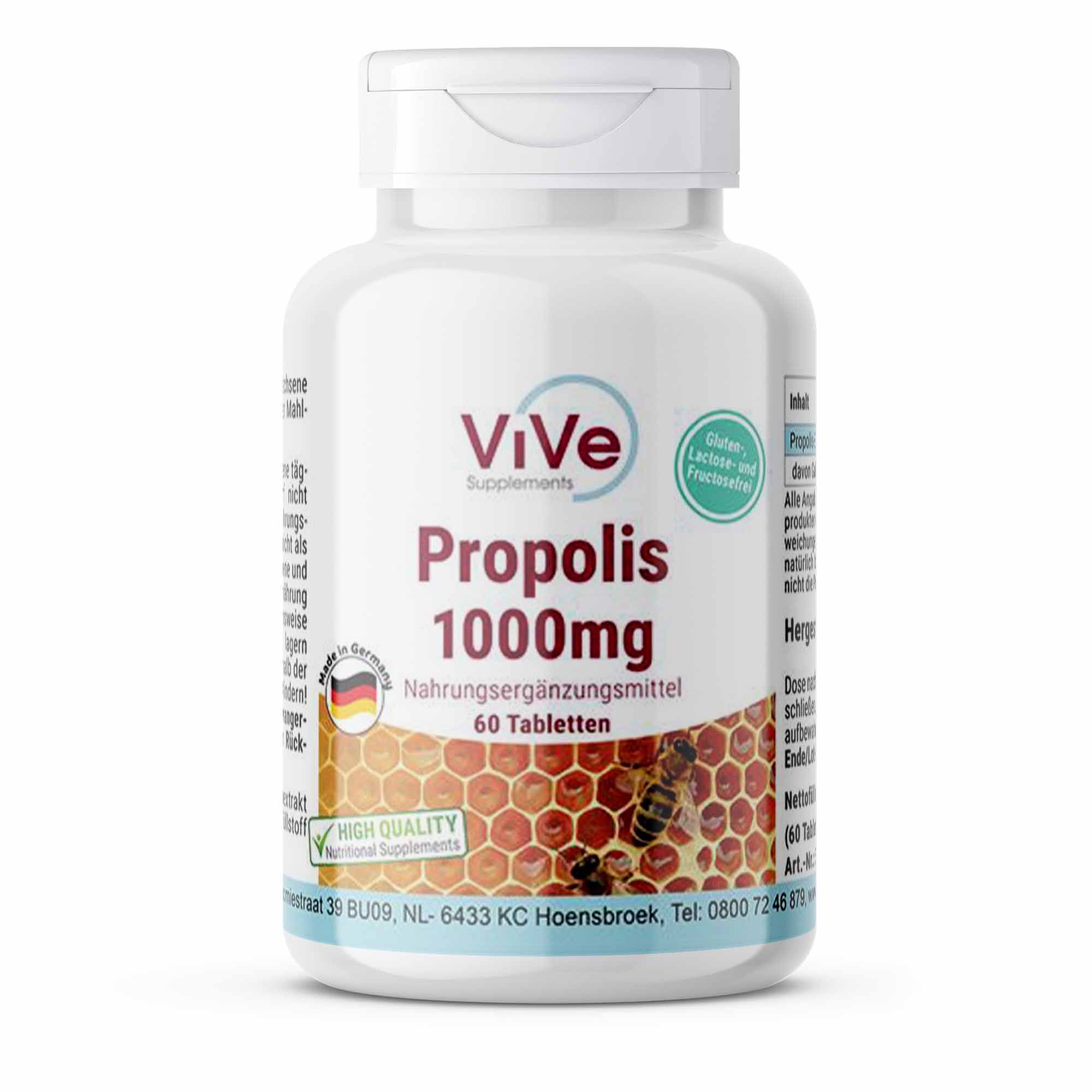 Vive Supplements | Propolis 1000mg 60 St