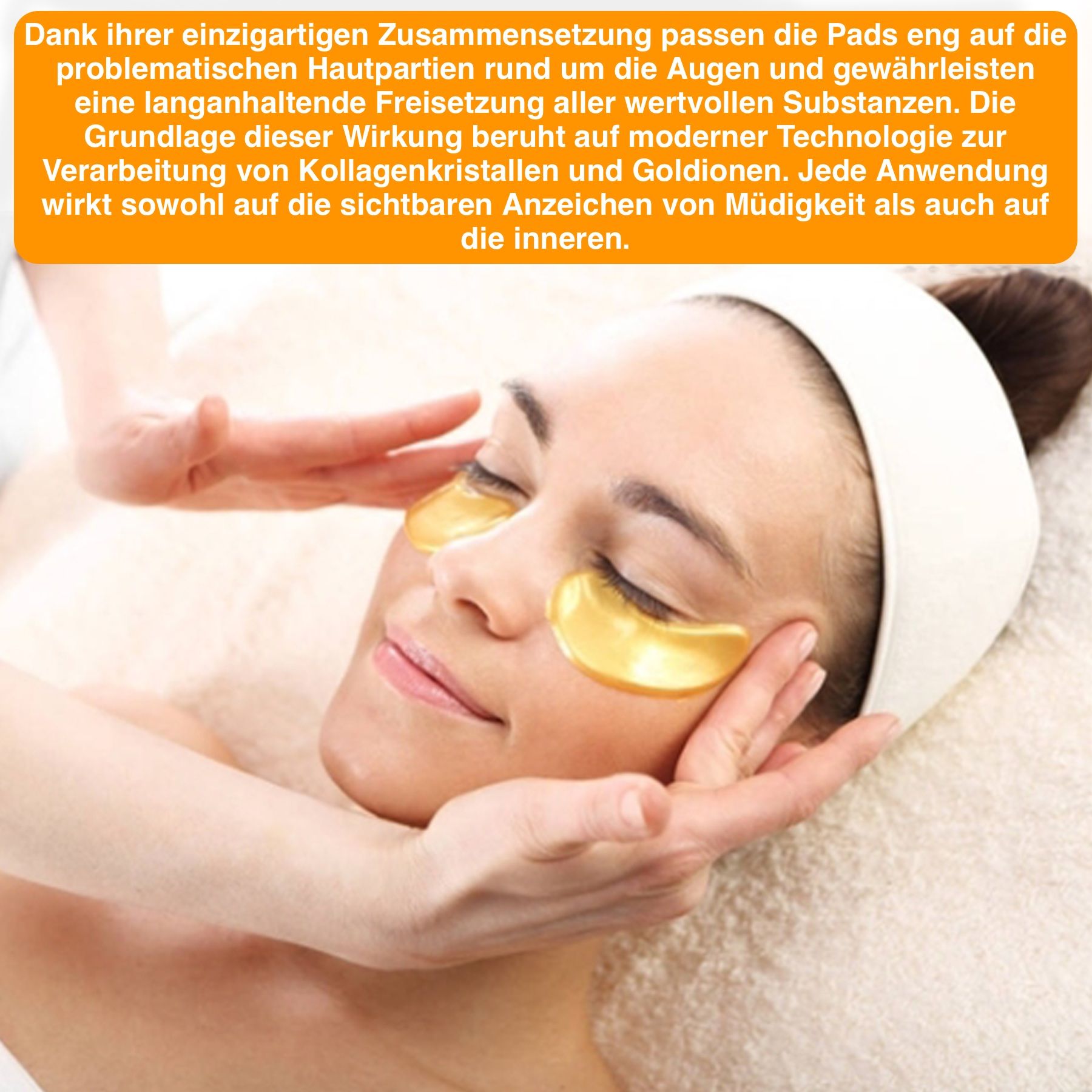 ALIVER Augenpads Crystal Collagen Gold Eye Mask Anti Aging