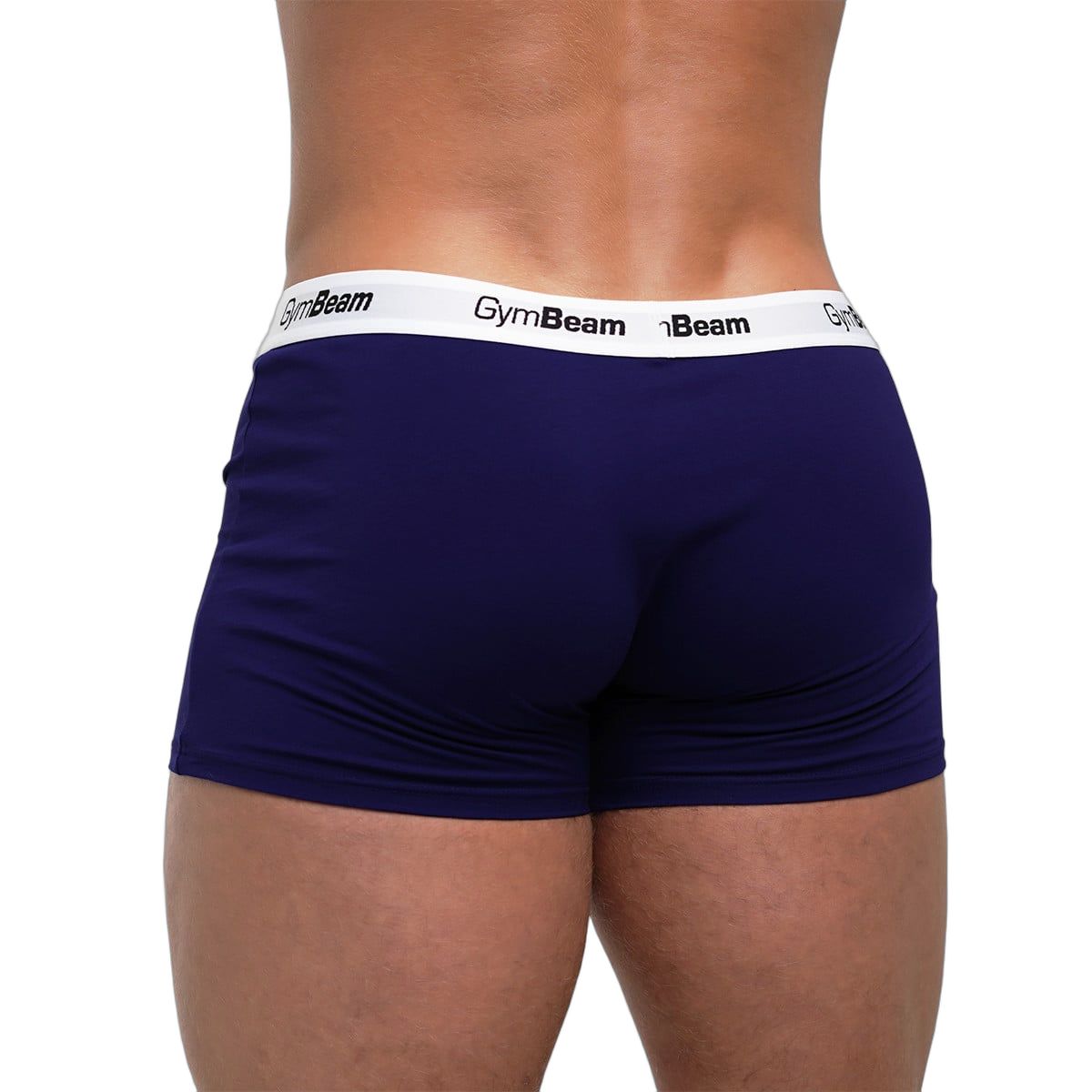 GymBeam Boxershorts Herren 3er-Pack aus Baumwolle-Elastan-Mix, Navy