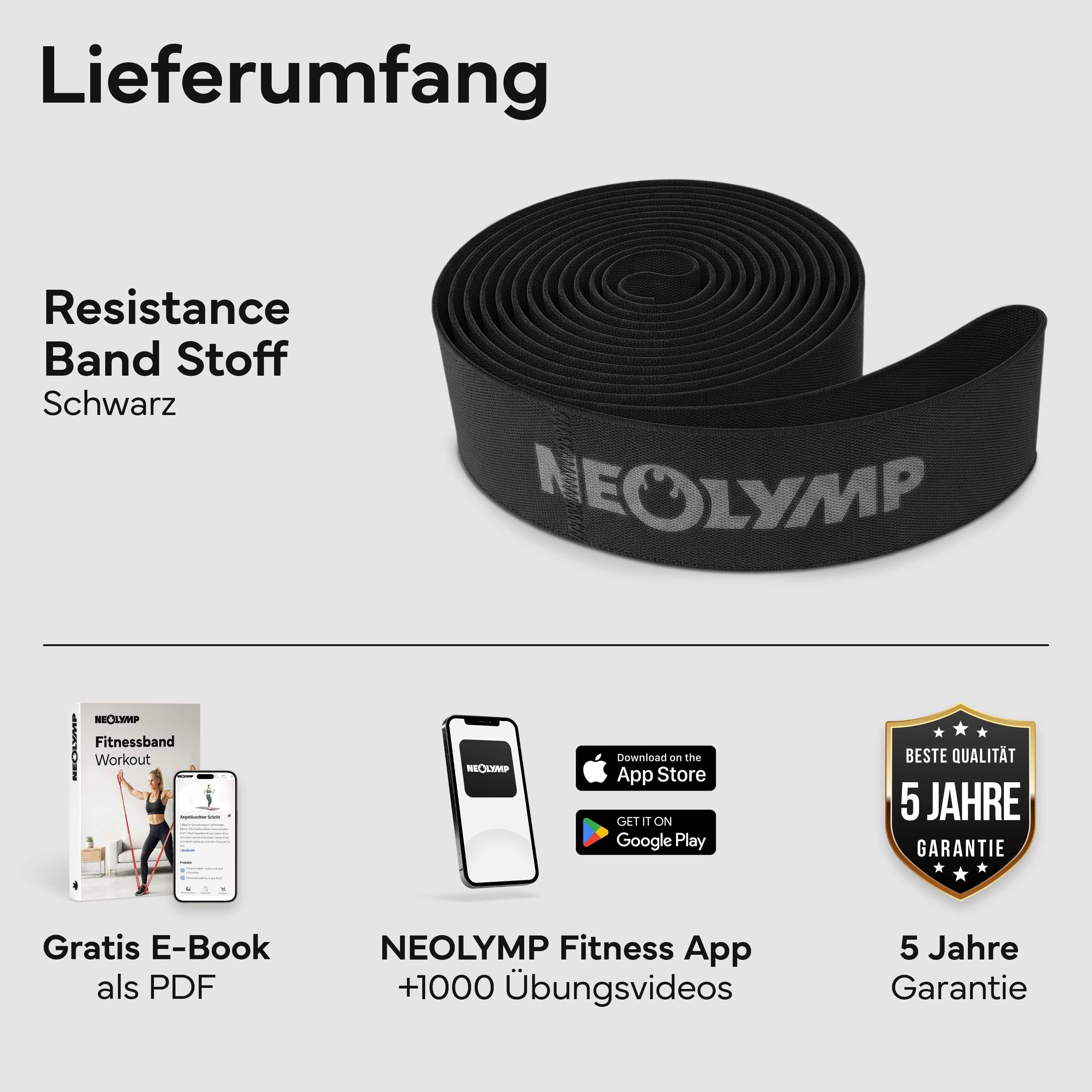 NEOLYMP Fitnessband auf Stoff