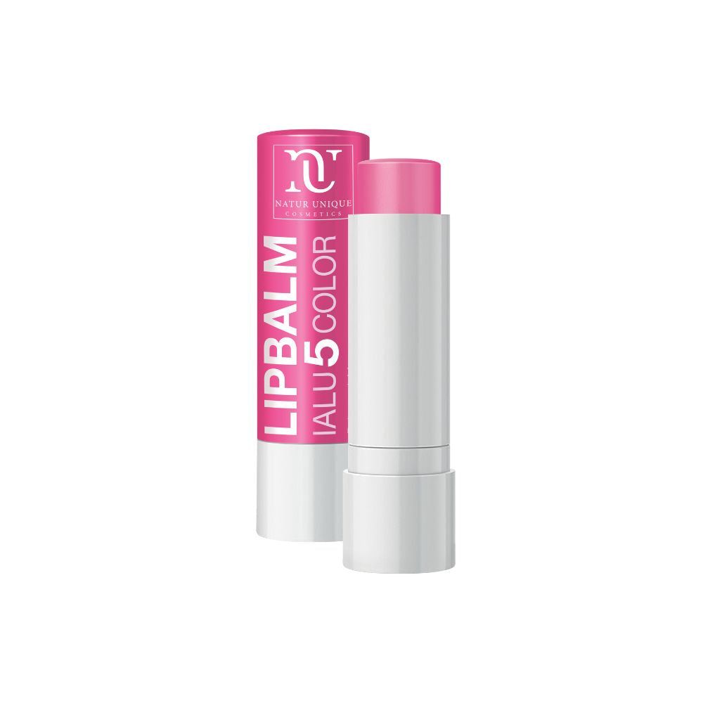 LipBalm Ialu 5 Color ROSA Balsamo Labbra Idratante 8 Ore Idratazione - Natur Unique