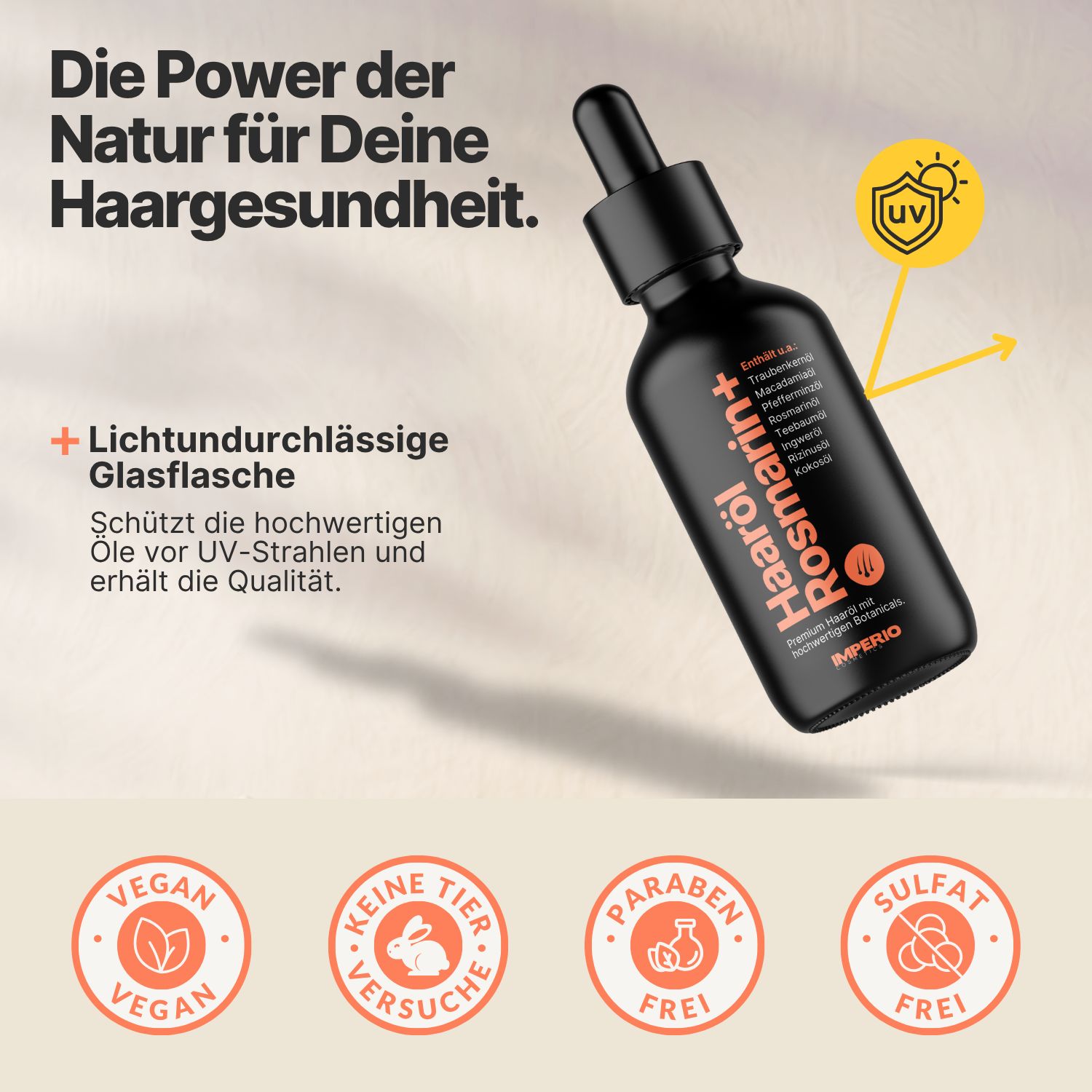 IMPERIO® Haaröl Rosmarin+ revitalisierendes Haaröl für mehr Haarwachstum