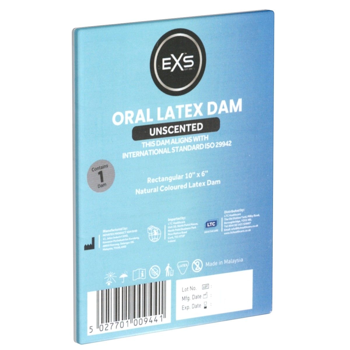 EXS *Unscented Oral Latex Dam* 1 St Tücher