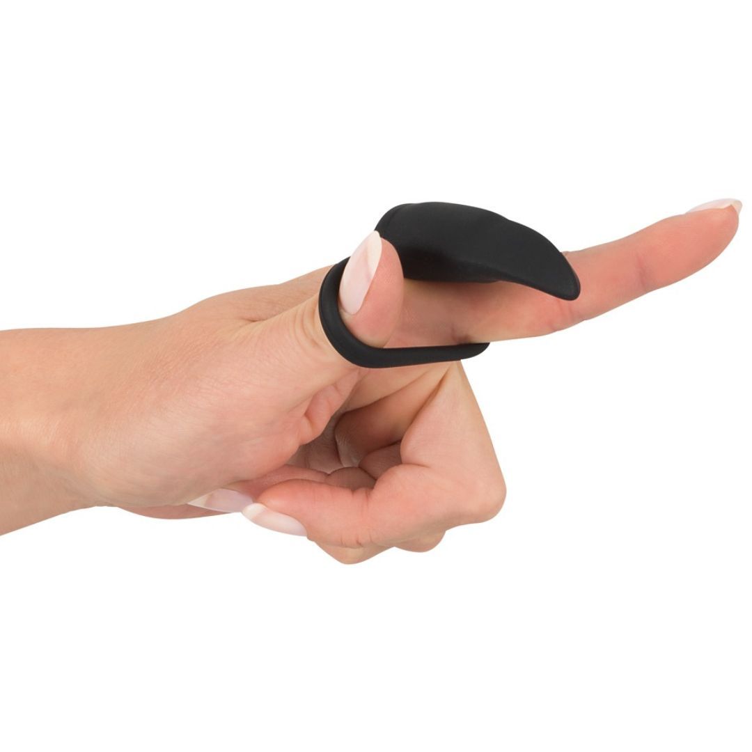 Vibro-Penisring „Ring with vibration“ | Stimuliert zusätzlich Klitoris oder Hoden | Black Velvets