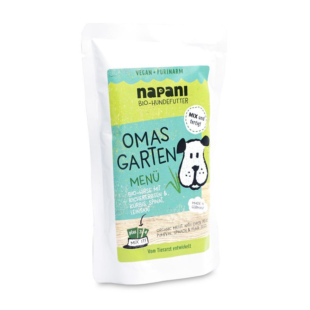 napani Bio Menü für Hunde Omas Garten 150 g